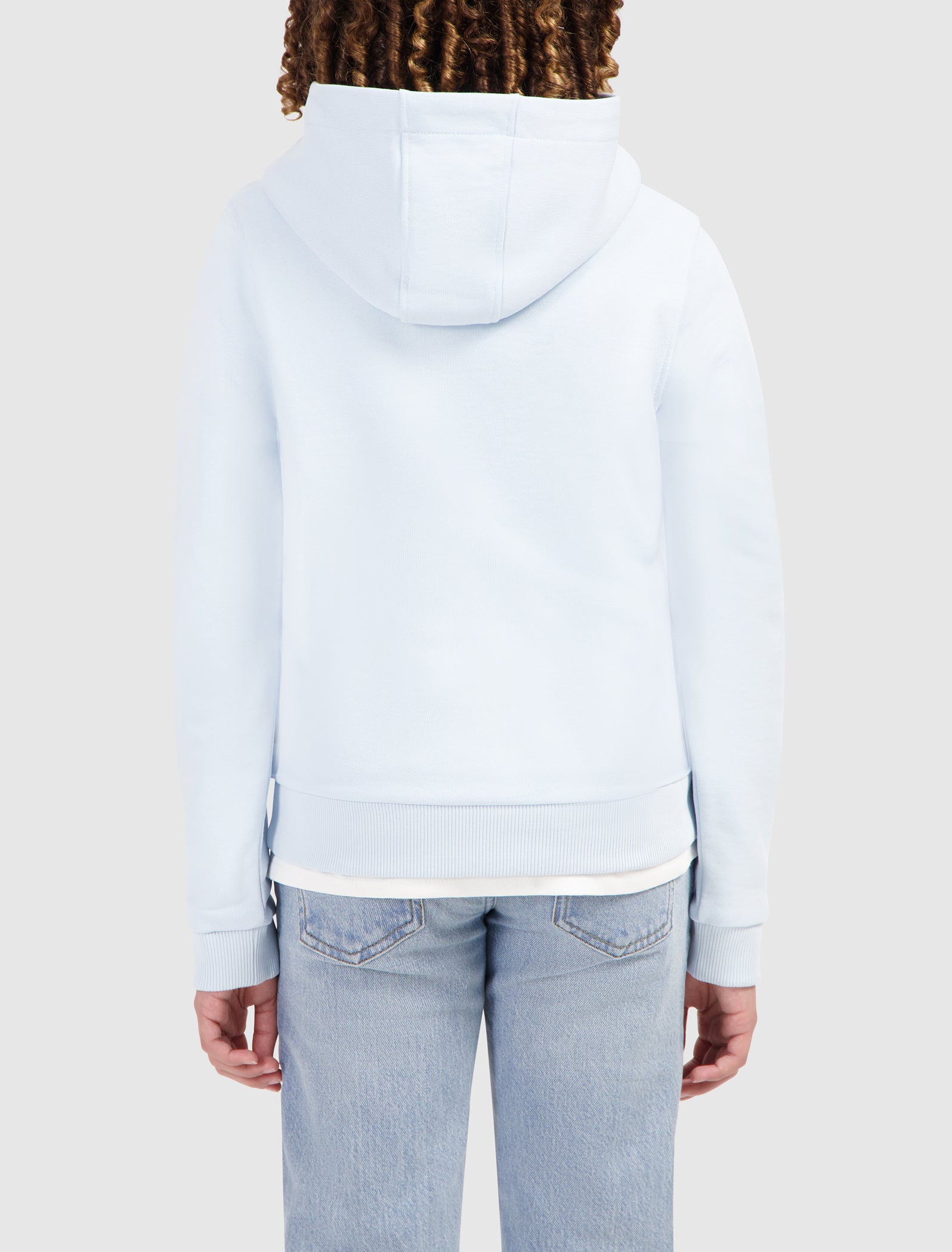 Junior Dual Line Logo Hoodie | Light Blue