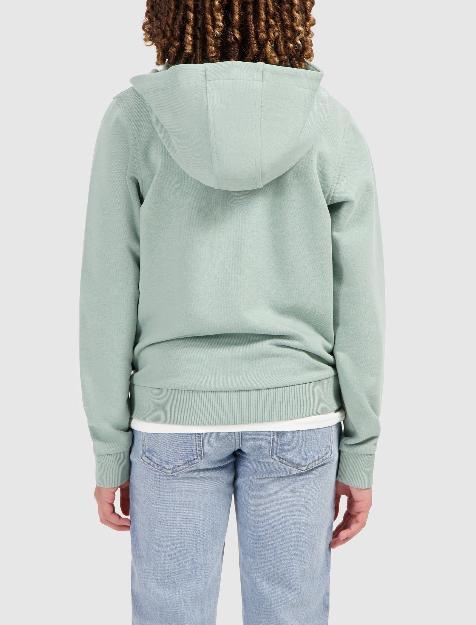 Junior Full-zip Logo Hoodie | Green