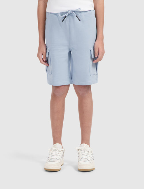 Junior Cargo Logo Sweatshorts | Blue Grey