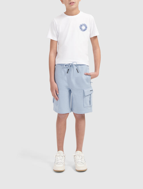 Junior Cargo Logo Sweatshorts | Blue Grey
