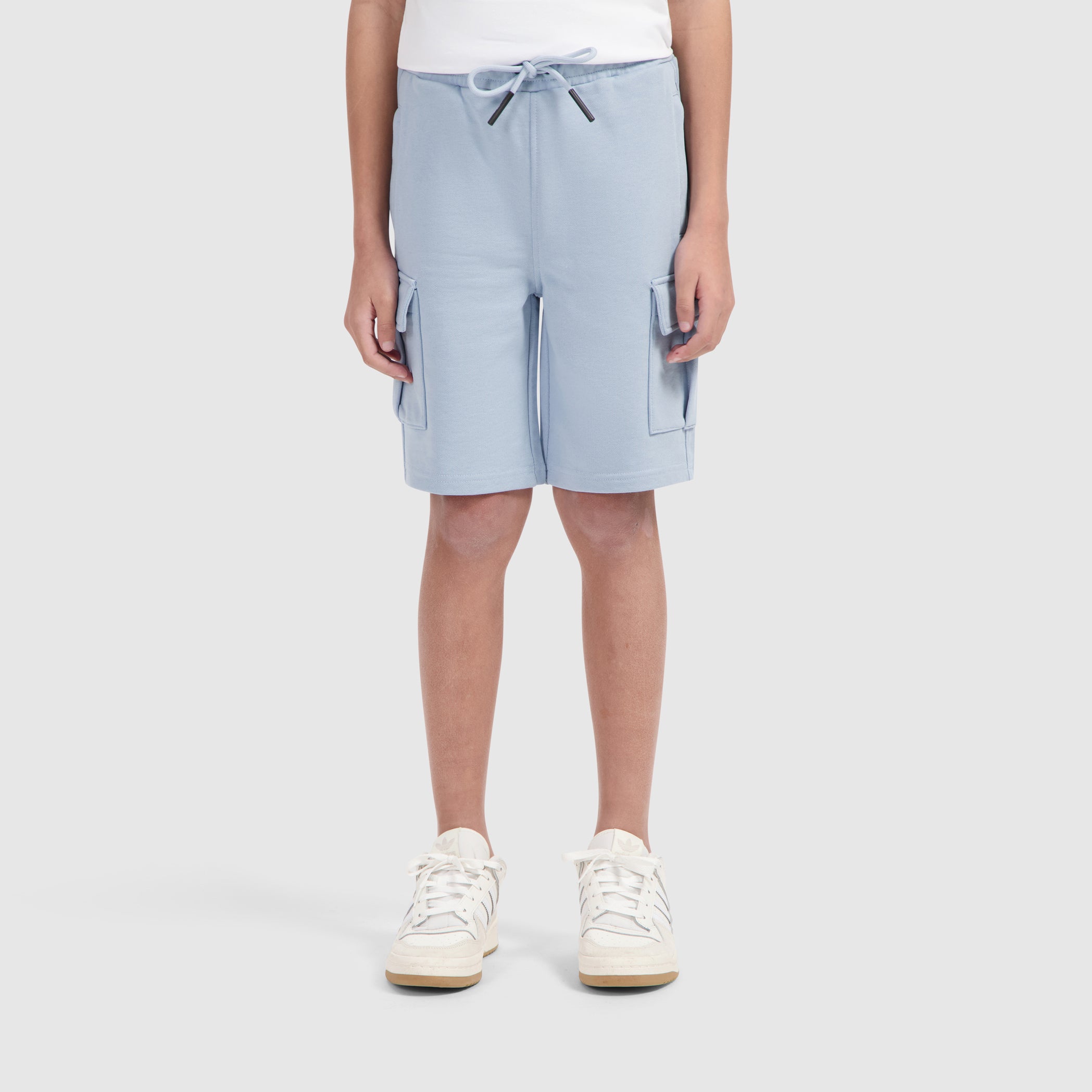 Junior Cargo Logo Sweatshorts | Blue Grey