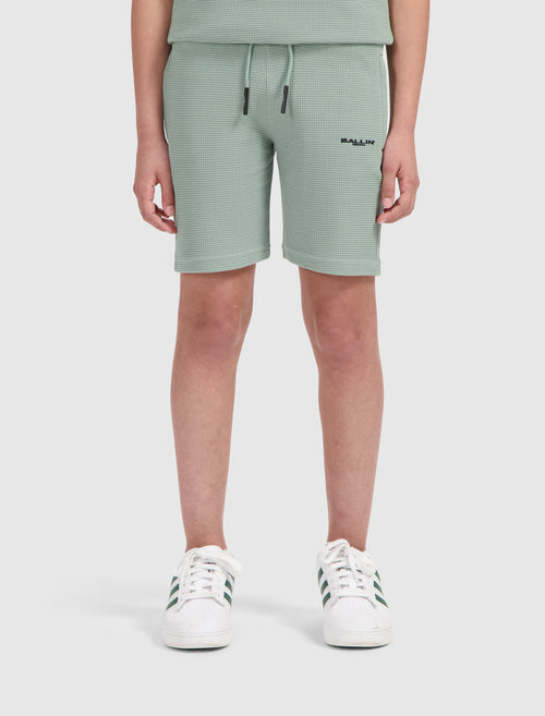Junior Waffle Logo Sweatshorts | Green