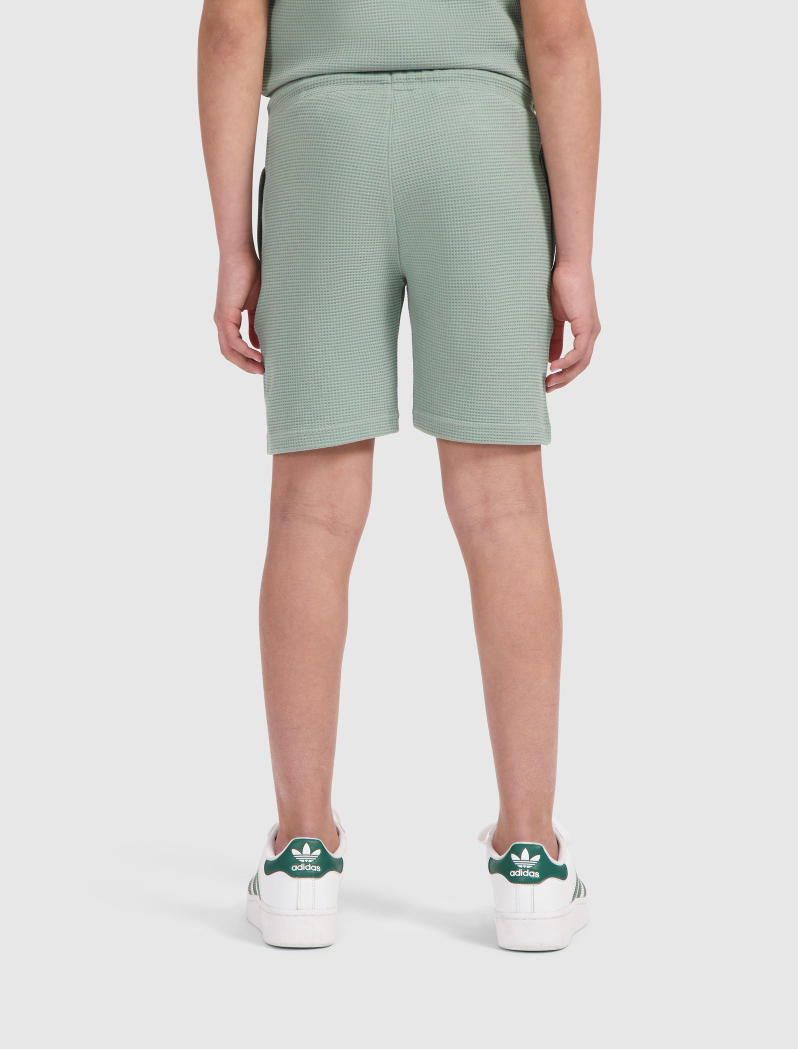 Junior Waffle Logo Sweatshorts | Green