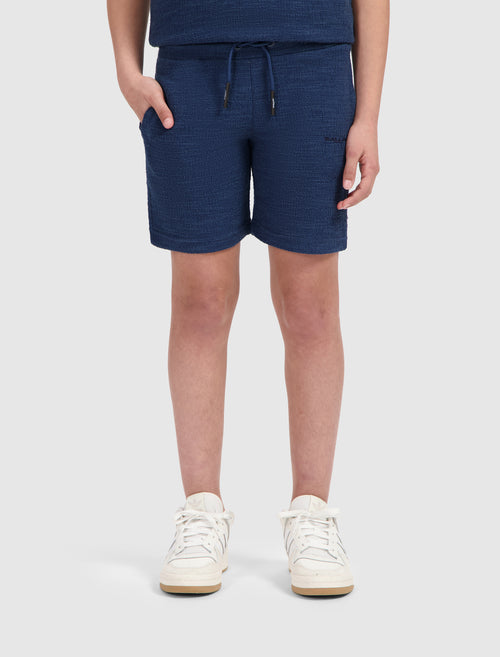 Junior Icon Bouclé Shorts | Navy