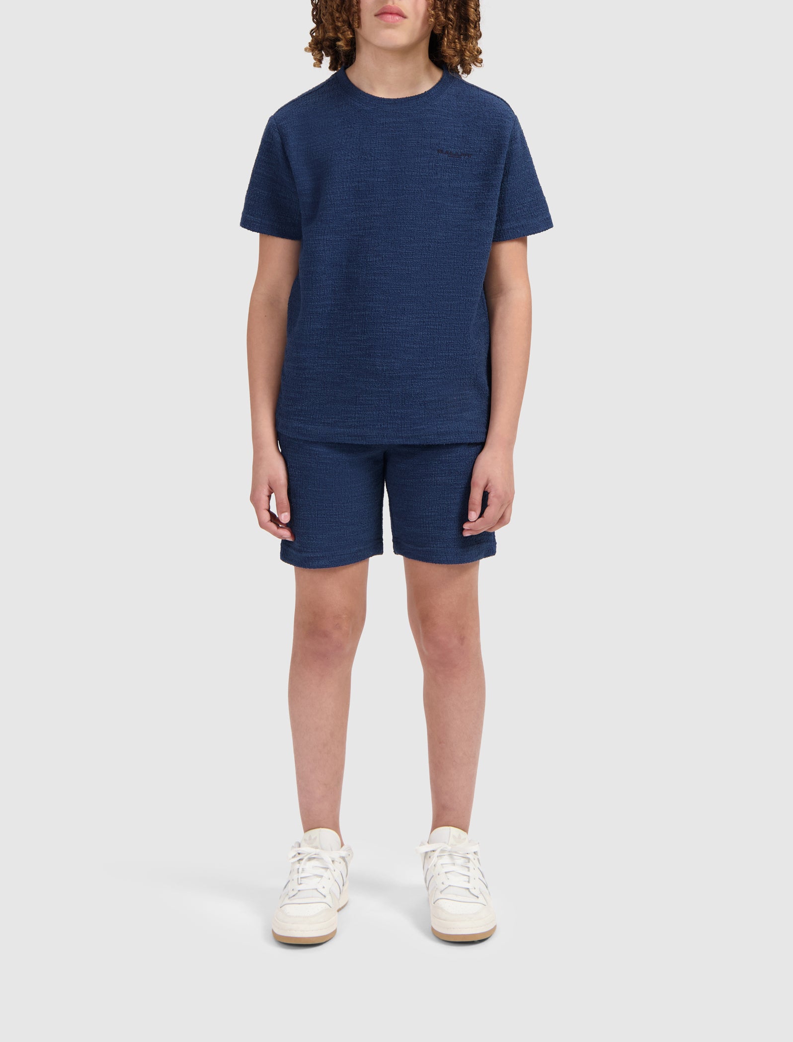 Junior Icon Bouclé Shorts | Navy