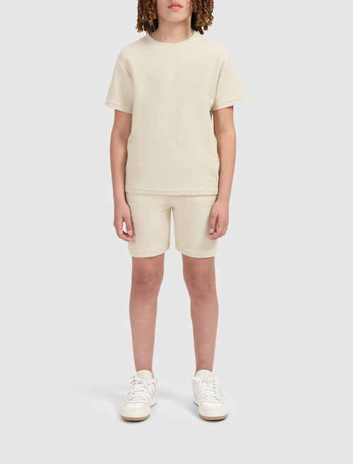 Junior Icon Bouclé Shorts | Sand