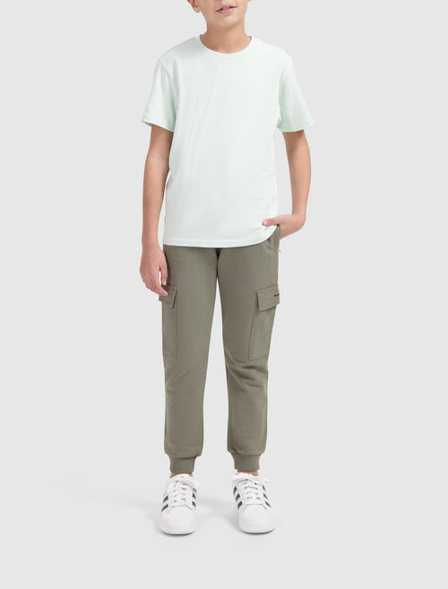 Junior Cargo Logo Sweatpants | Dark Army