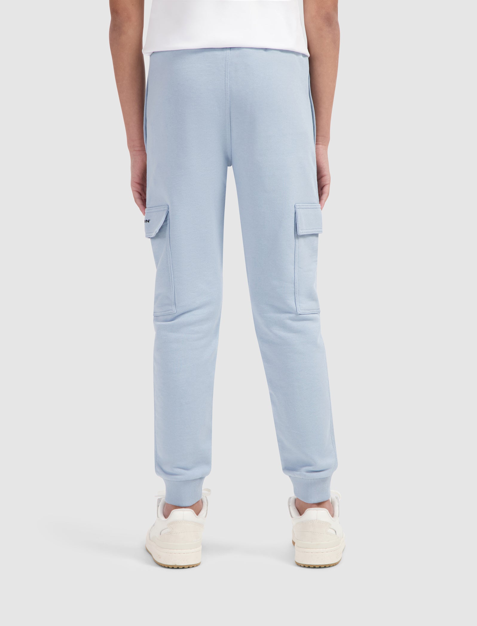 Junior Cargo Logo Sweatpants | Blue Grey