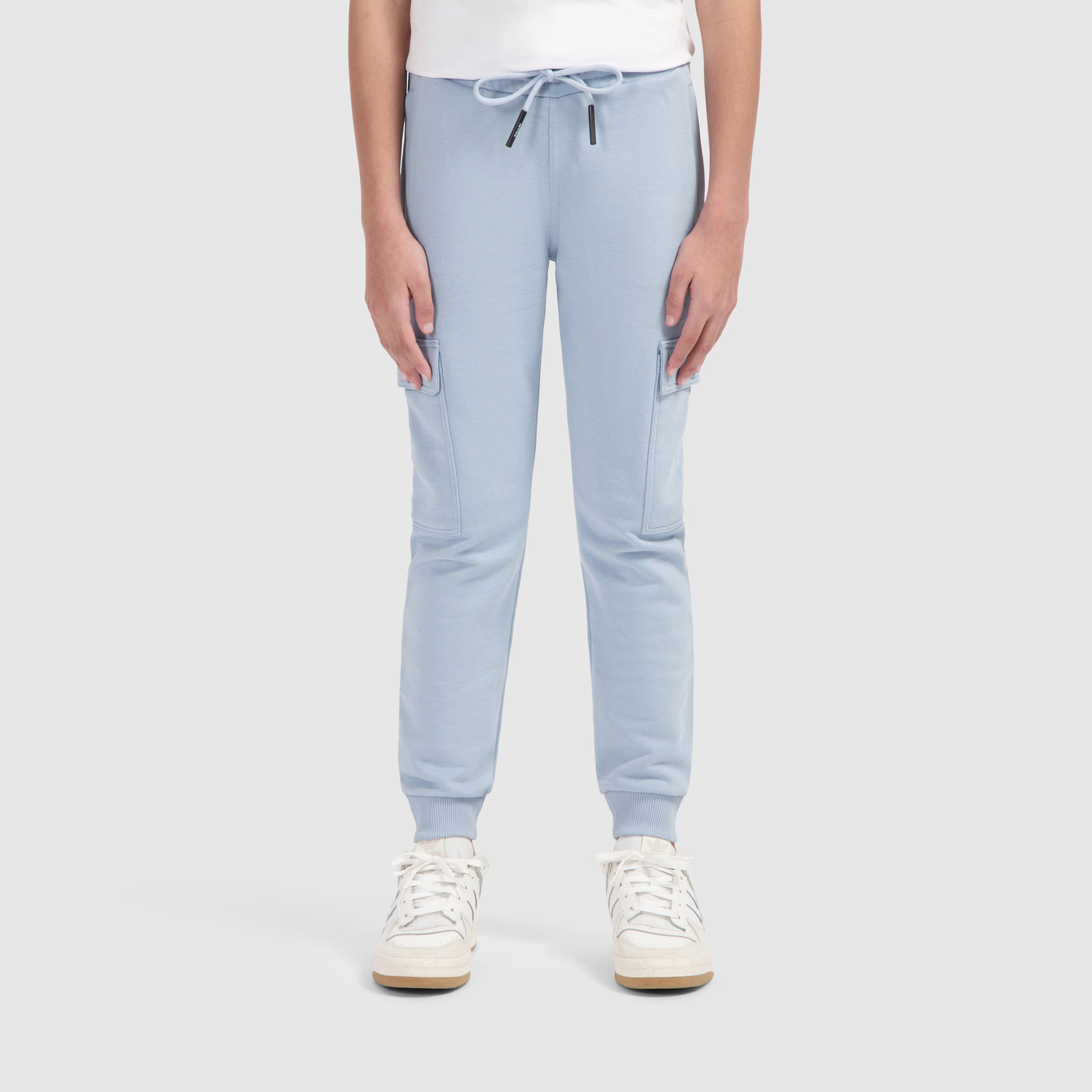 Junior Cargo Logo Sweatpants | Blue Grey