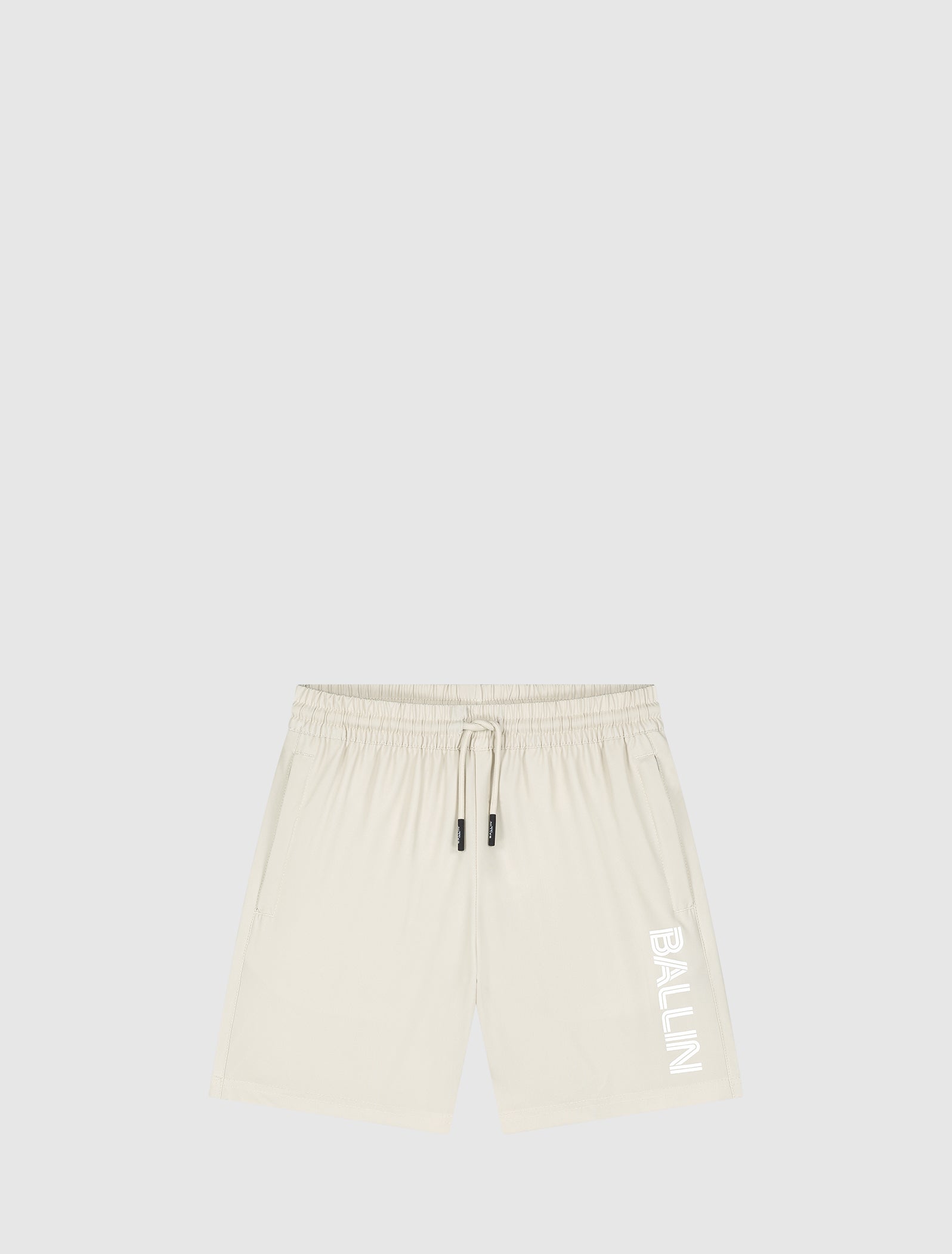 Junior Dual Line Logo Swim Shorts | Sand