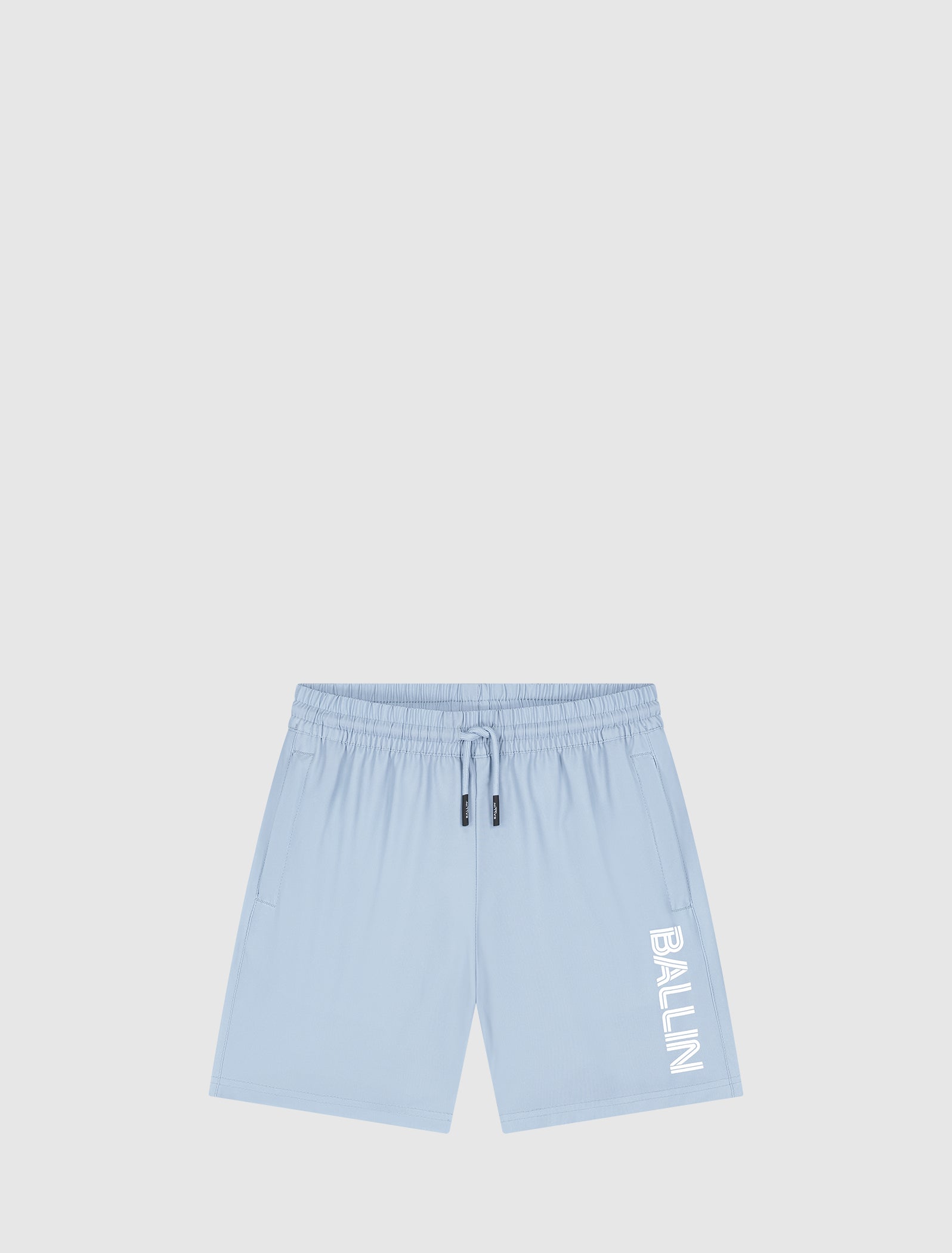 Junior Dual Line Logo Swim Shorts | Blue Grey