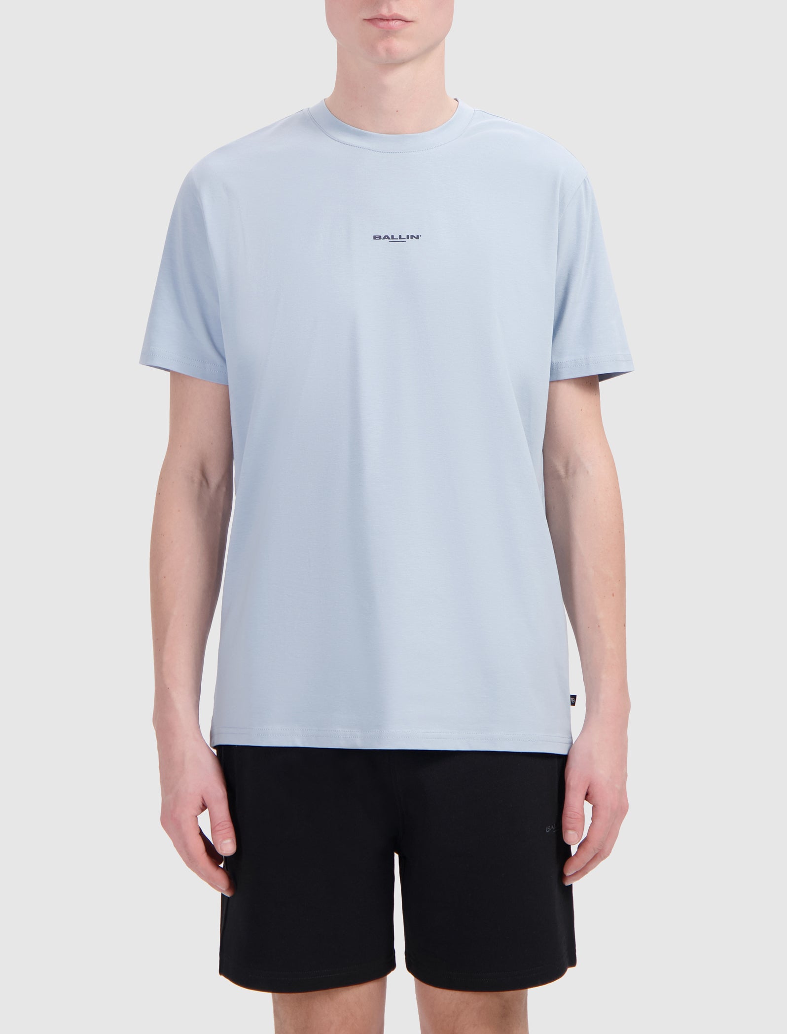 Dual-tone Palm T-shirt | Blue Grey