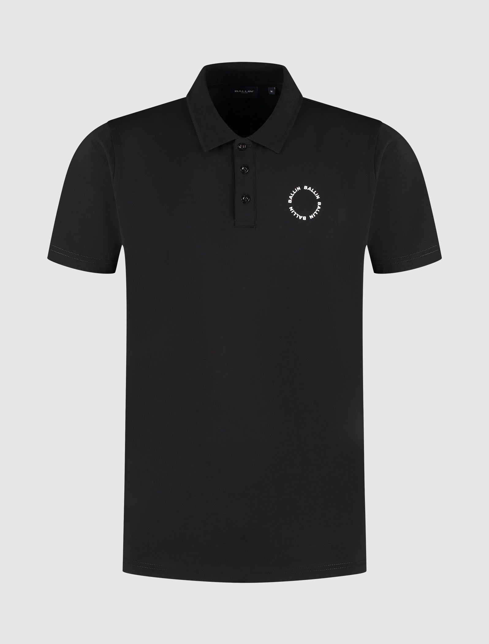 Circle Logo Polo | Black