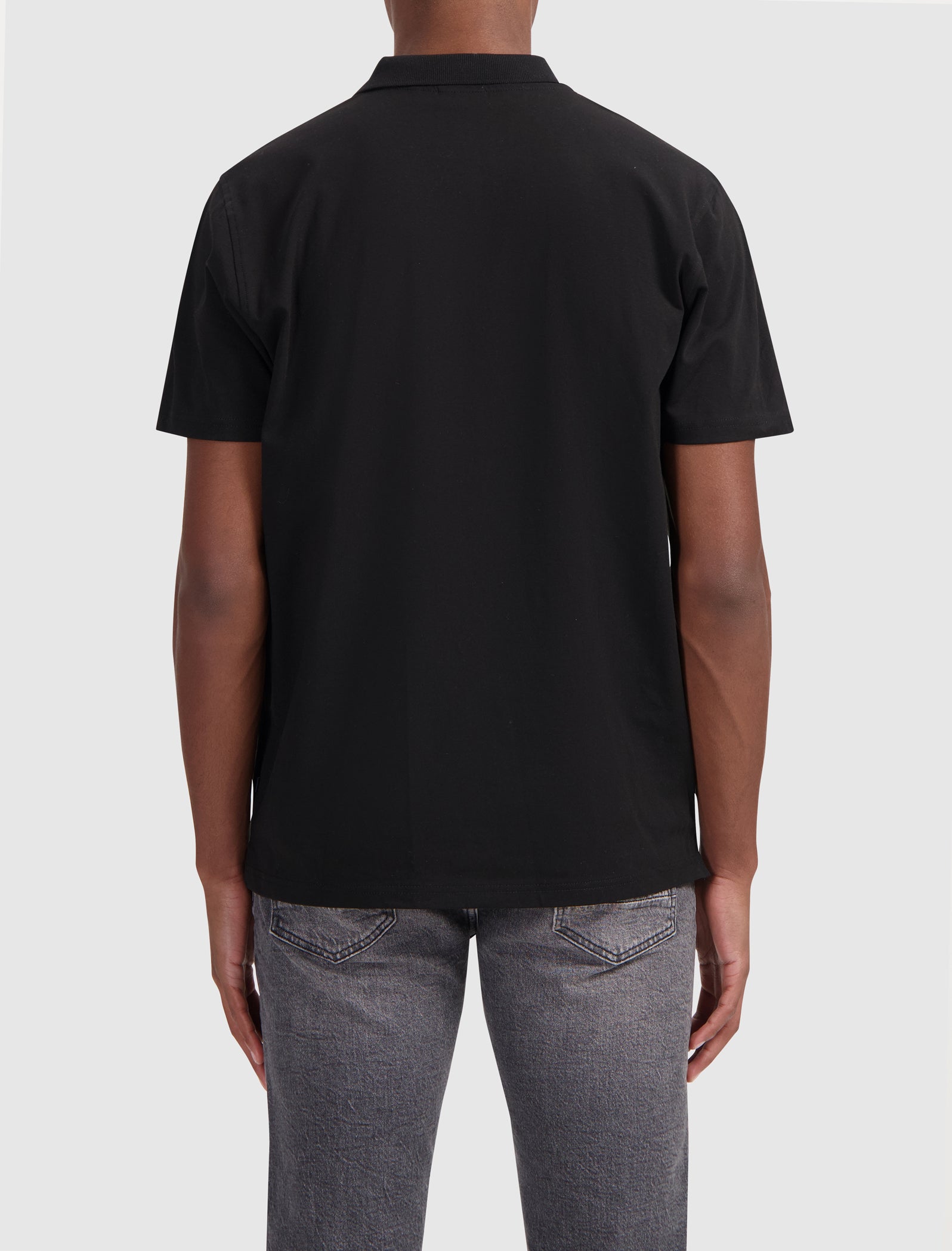 Circle Logo Polo | Black