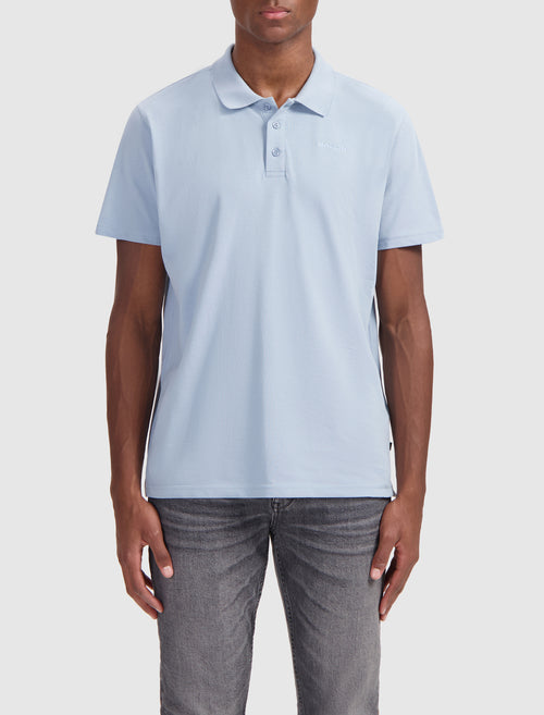 Piqué Logo Polo | Blue Grey