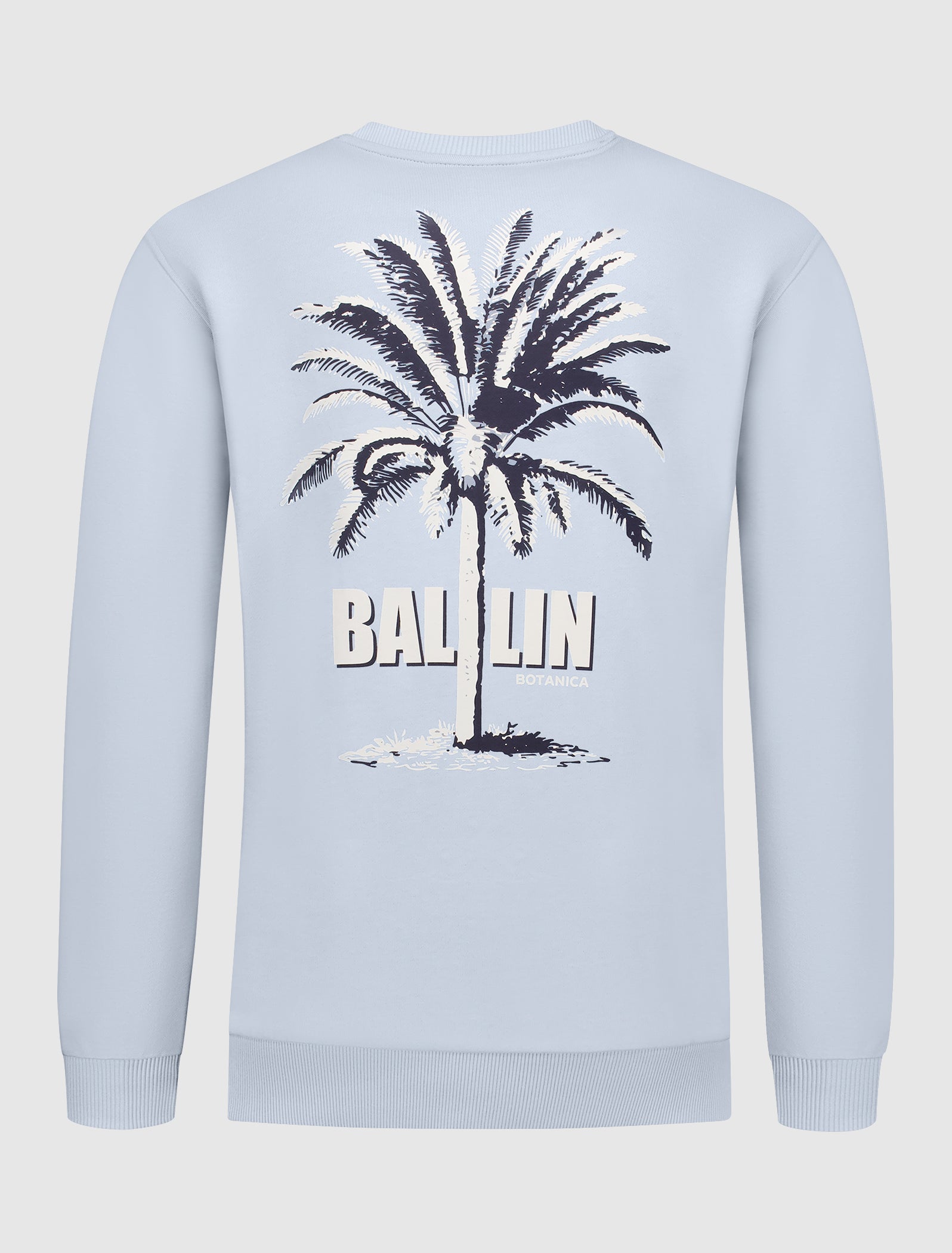 Dual-tone Palm Sweater | Blue Grey