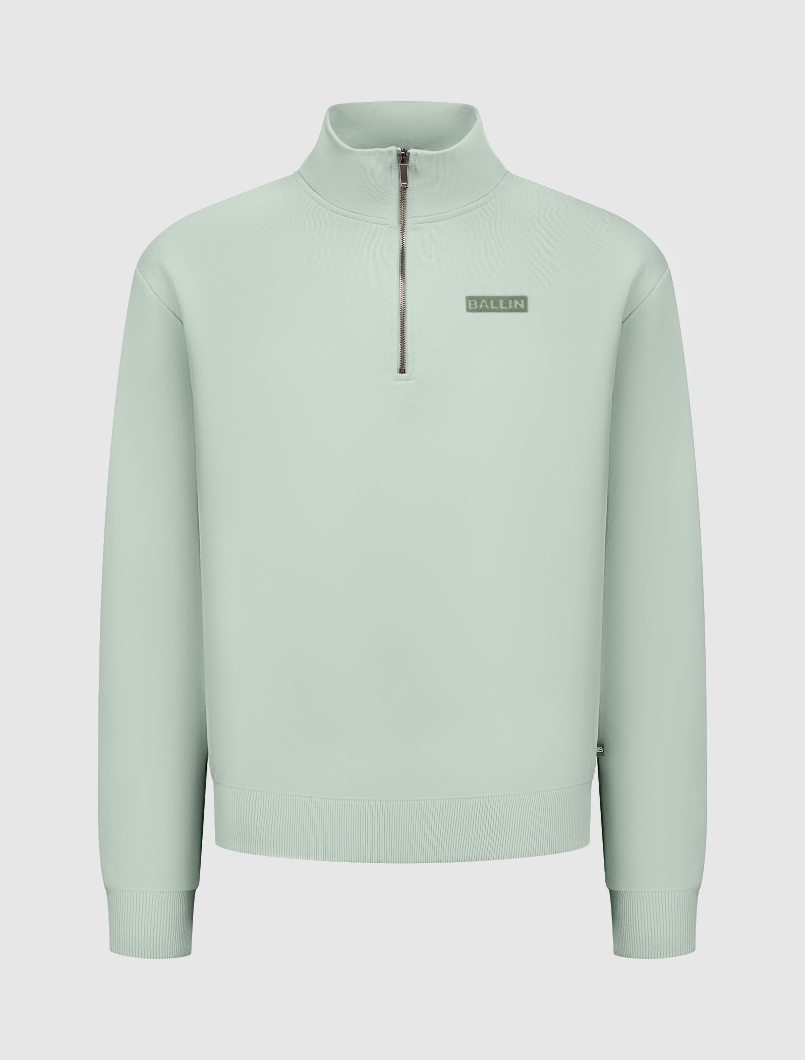 Box Logo Half-zip Sweater | Green