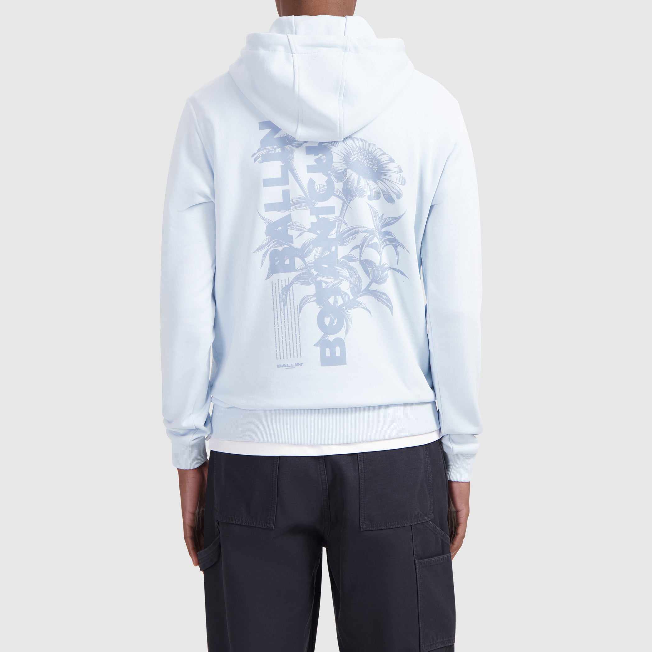 Botanic Bloom Hoodie | Light Blue