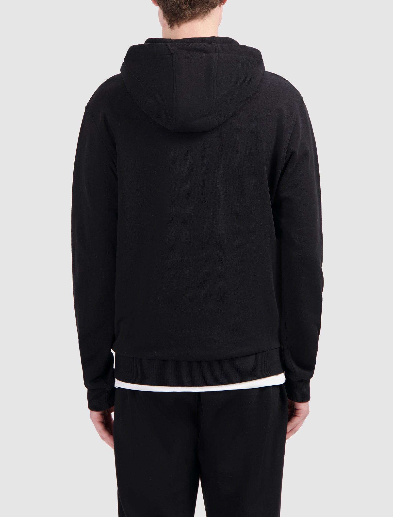 Scratch Logo Hoodie | Black