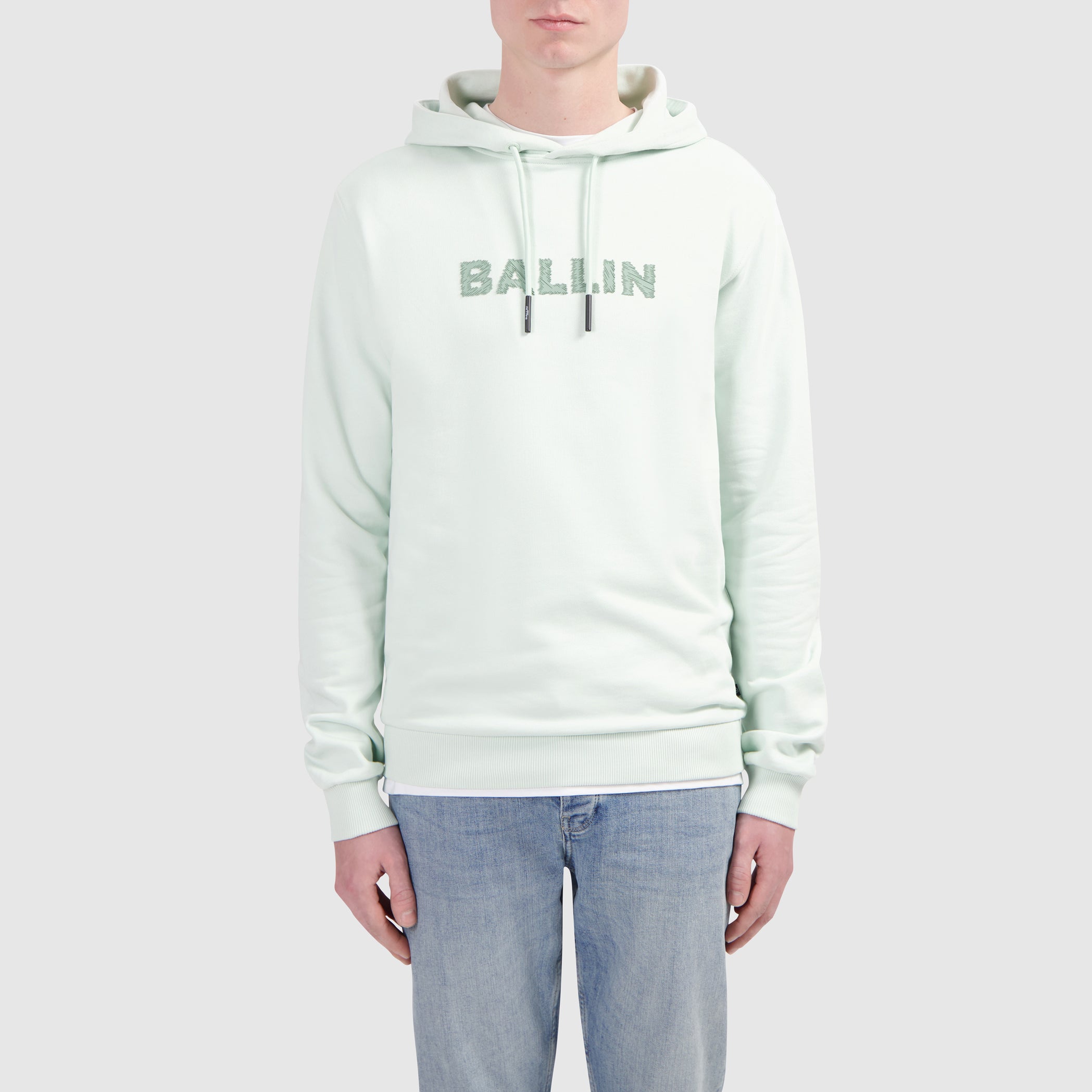 Scratch Logo Hoodie | Light Green