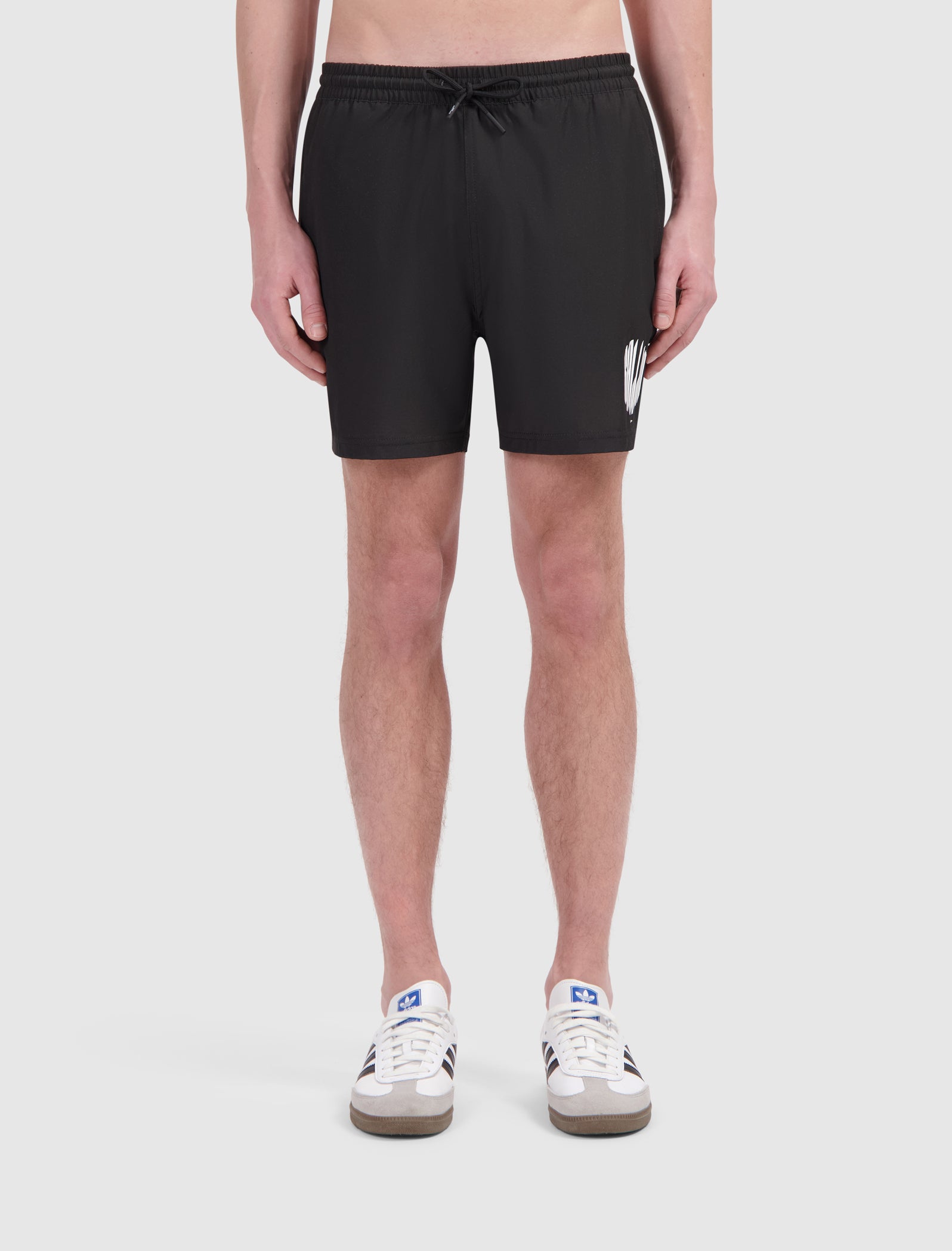 Grunge Logo Swim Shorts | Black