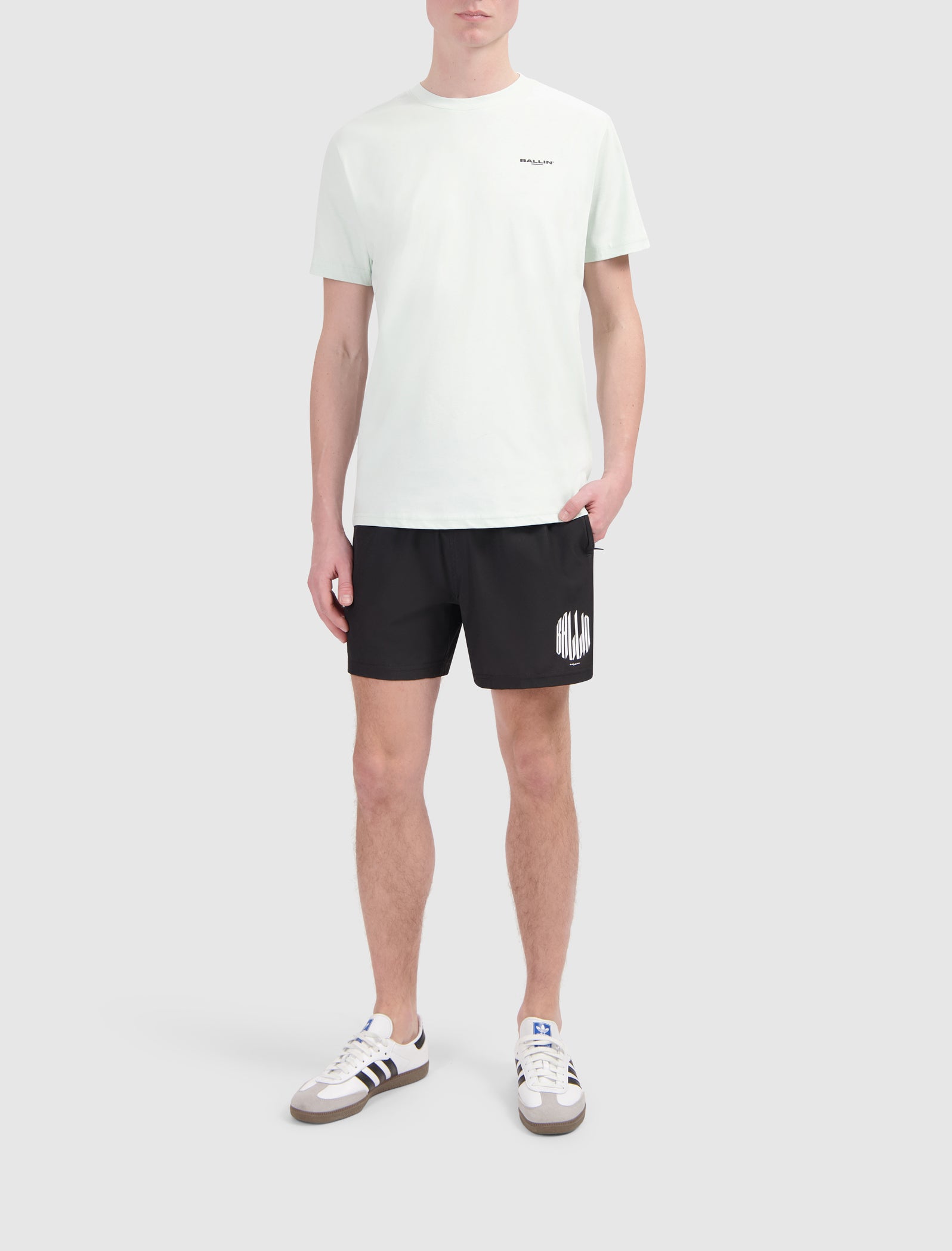 Grunge Logo Swim Shorts | Black