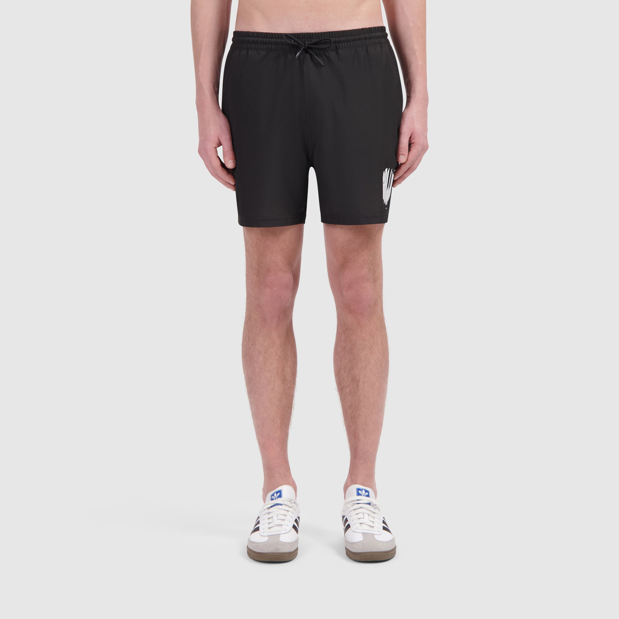 Grunge Logo Swim Shorts | Black