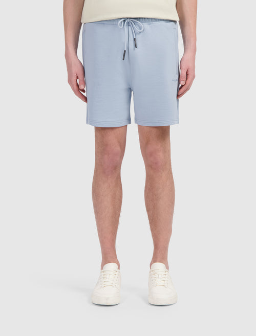 Embroidery Logo Sweatshorts | Blue Grey