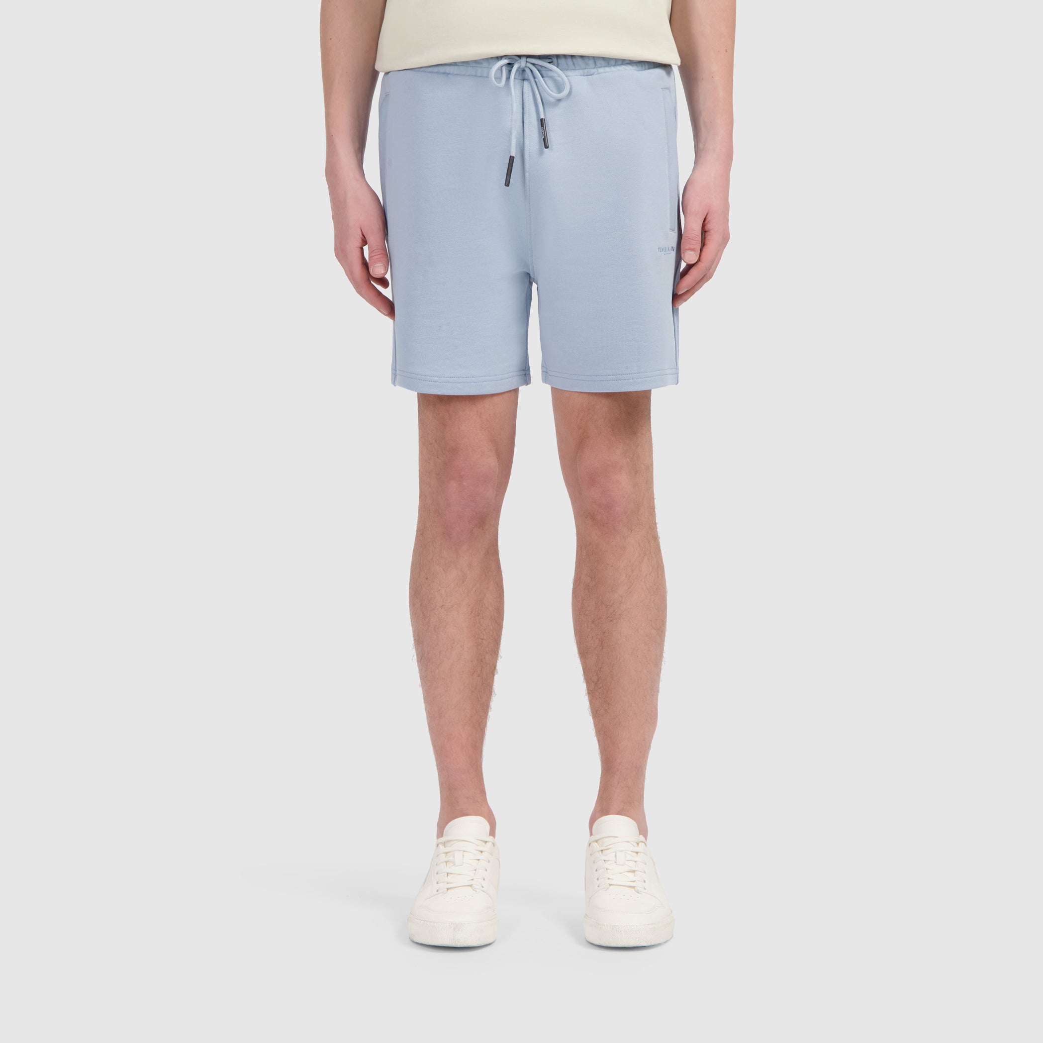Embroidery Logo Sweatshorts | Blue Grey