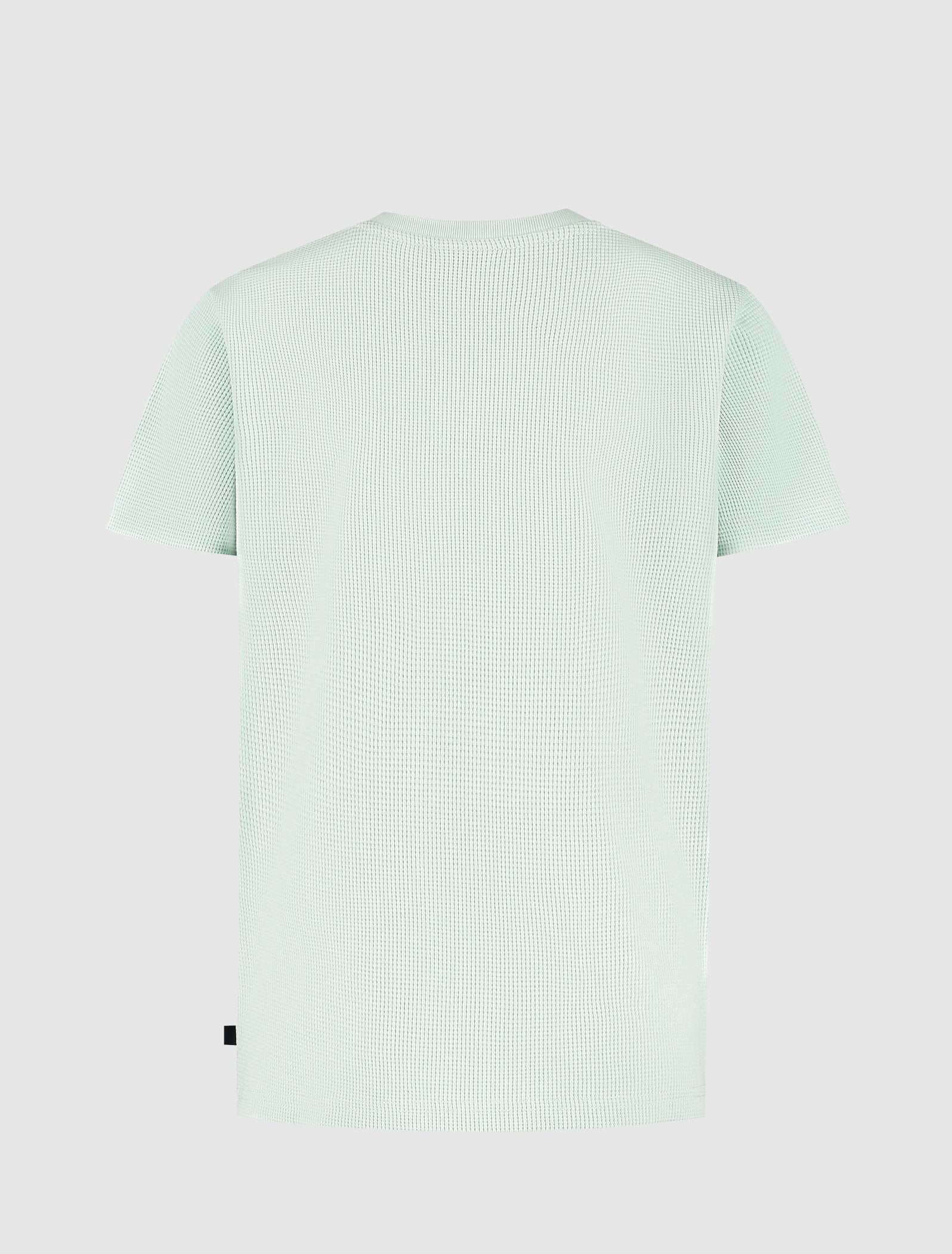 Junior Waffle Embroidery T-shirt | Light Green