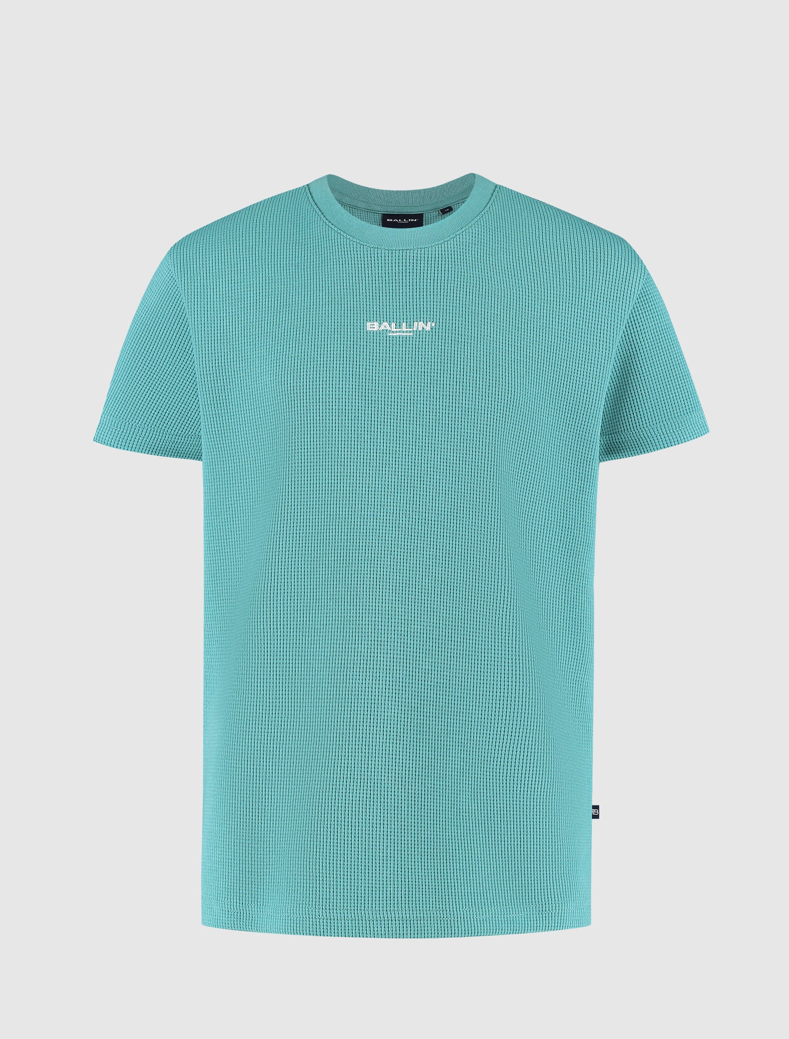Junior Waffle Embroidery T-shirt | Emerald