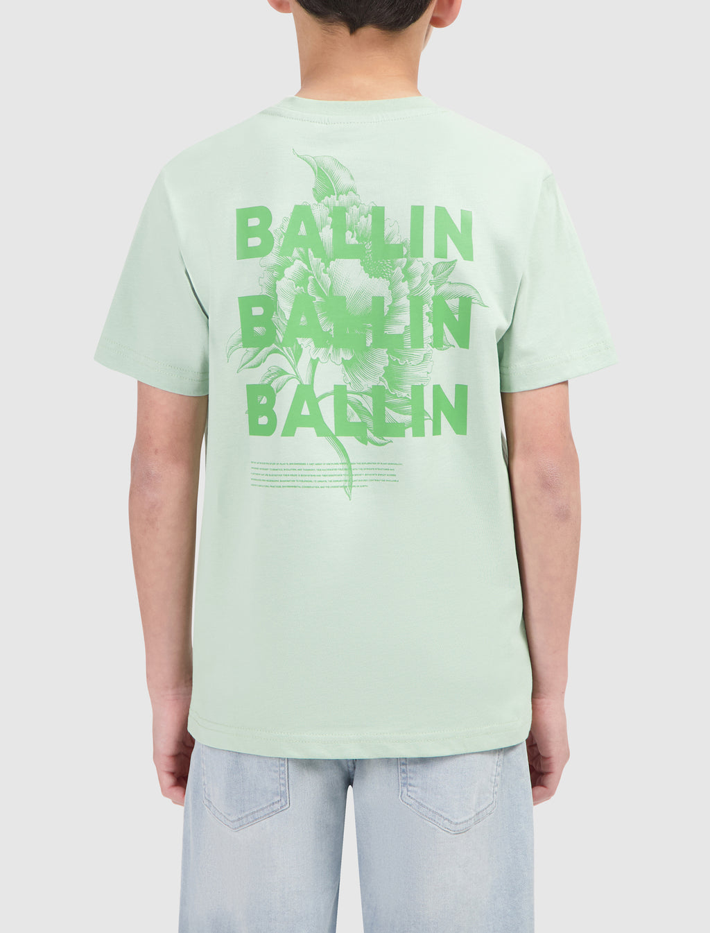 Junior Botanic Box Logo T-shirt | Light Green
