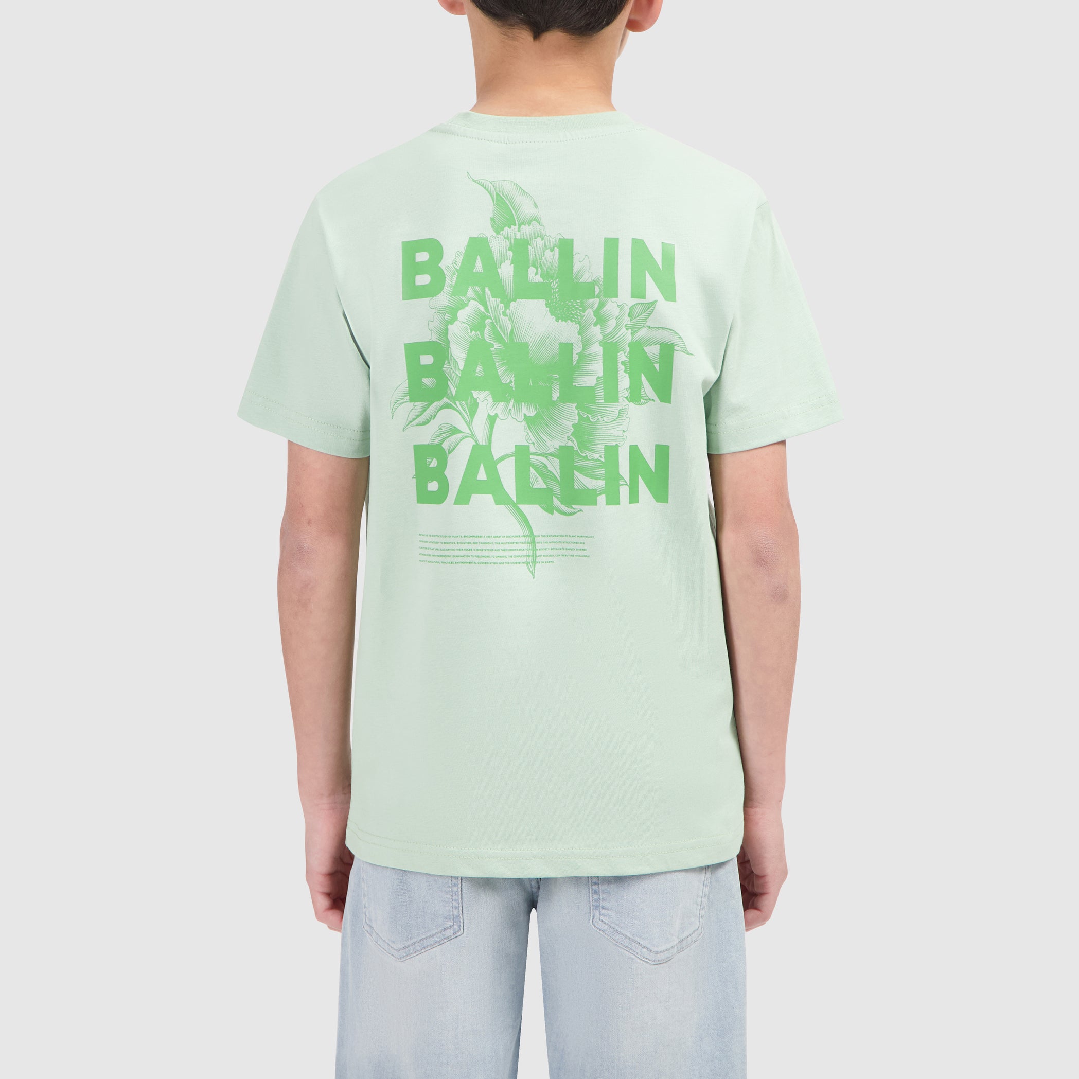 Junior Botanic Box Logo T-shirt | Light Green