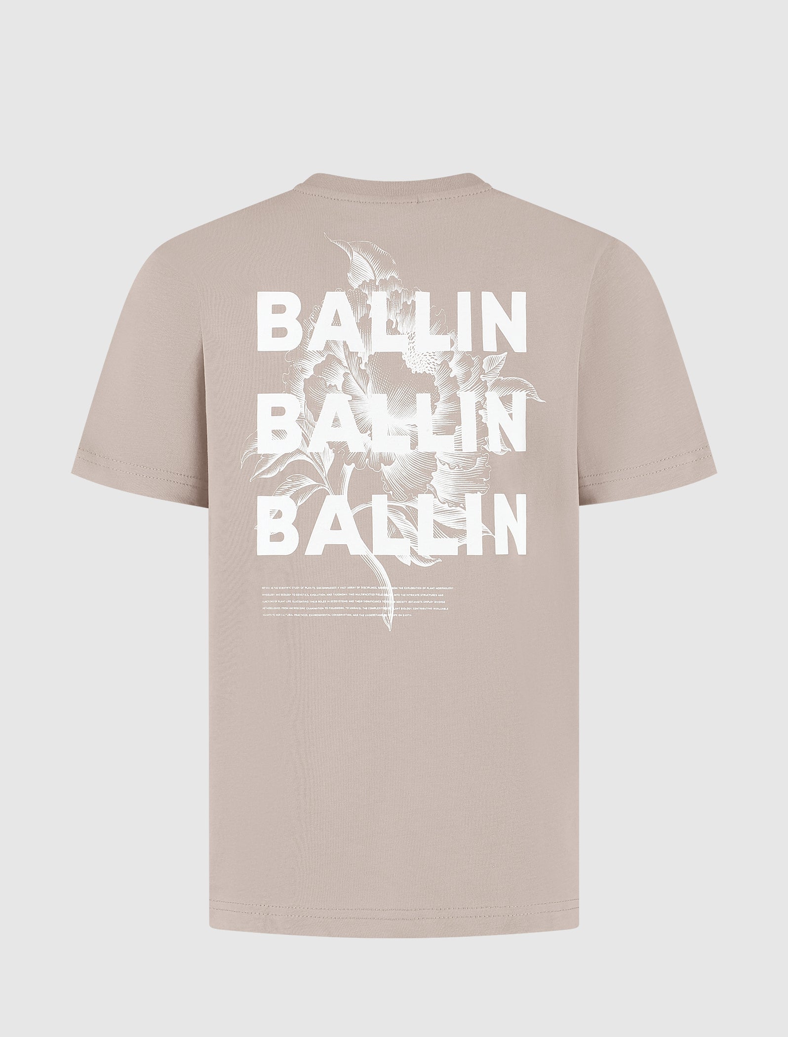 Junior Botanic Box Logo T-shirt | Taupe