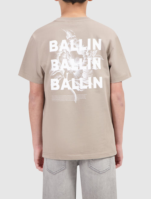 Junior Botanic Box Logo T-shirt | Taupe