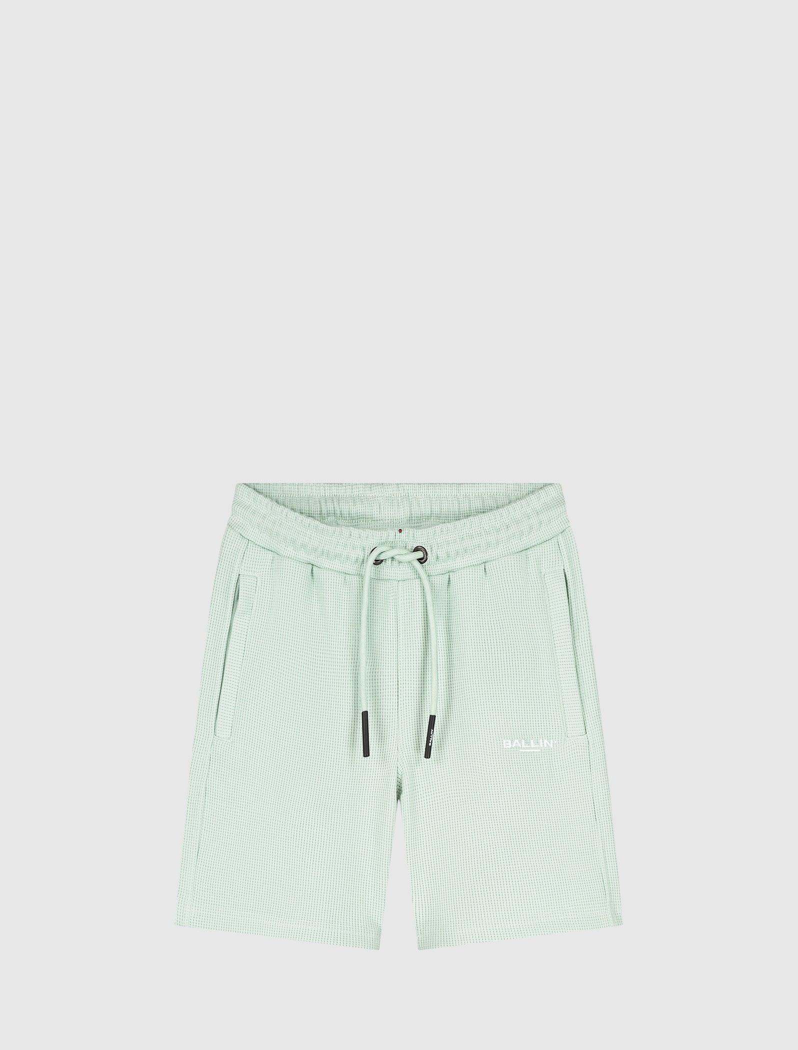 Junior Waffle Shorts | Light Green