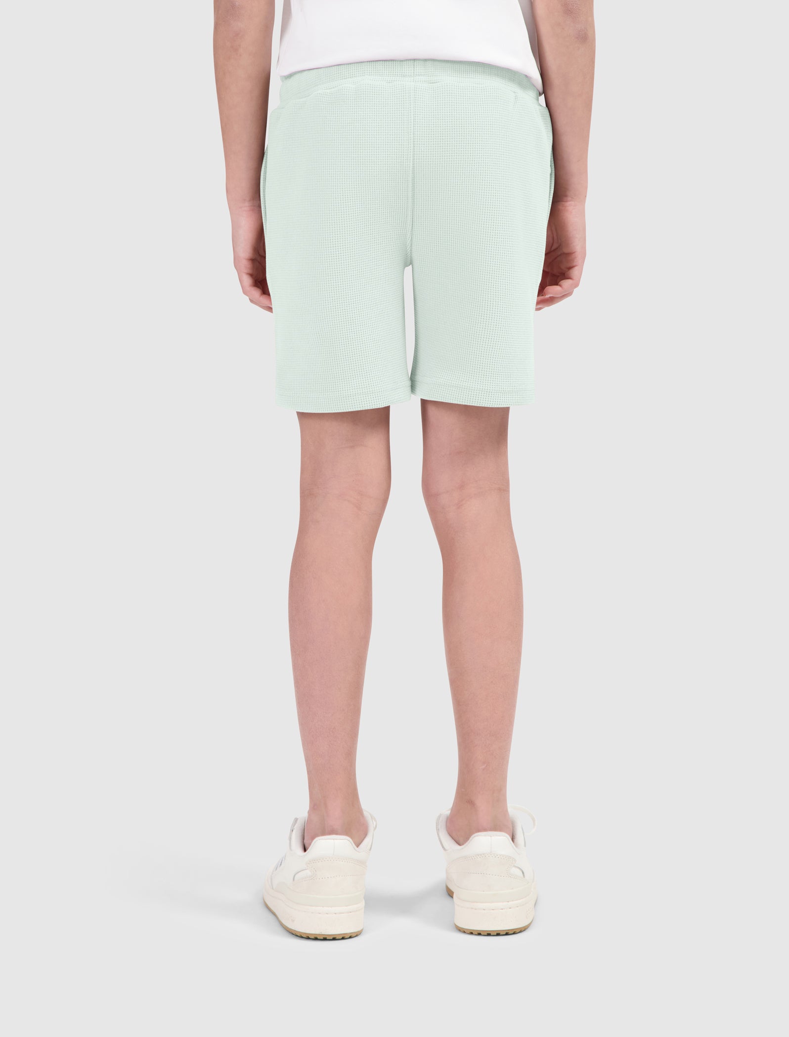 Junior Waffle Shorts | Light Green