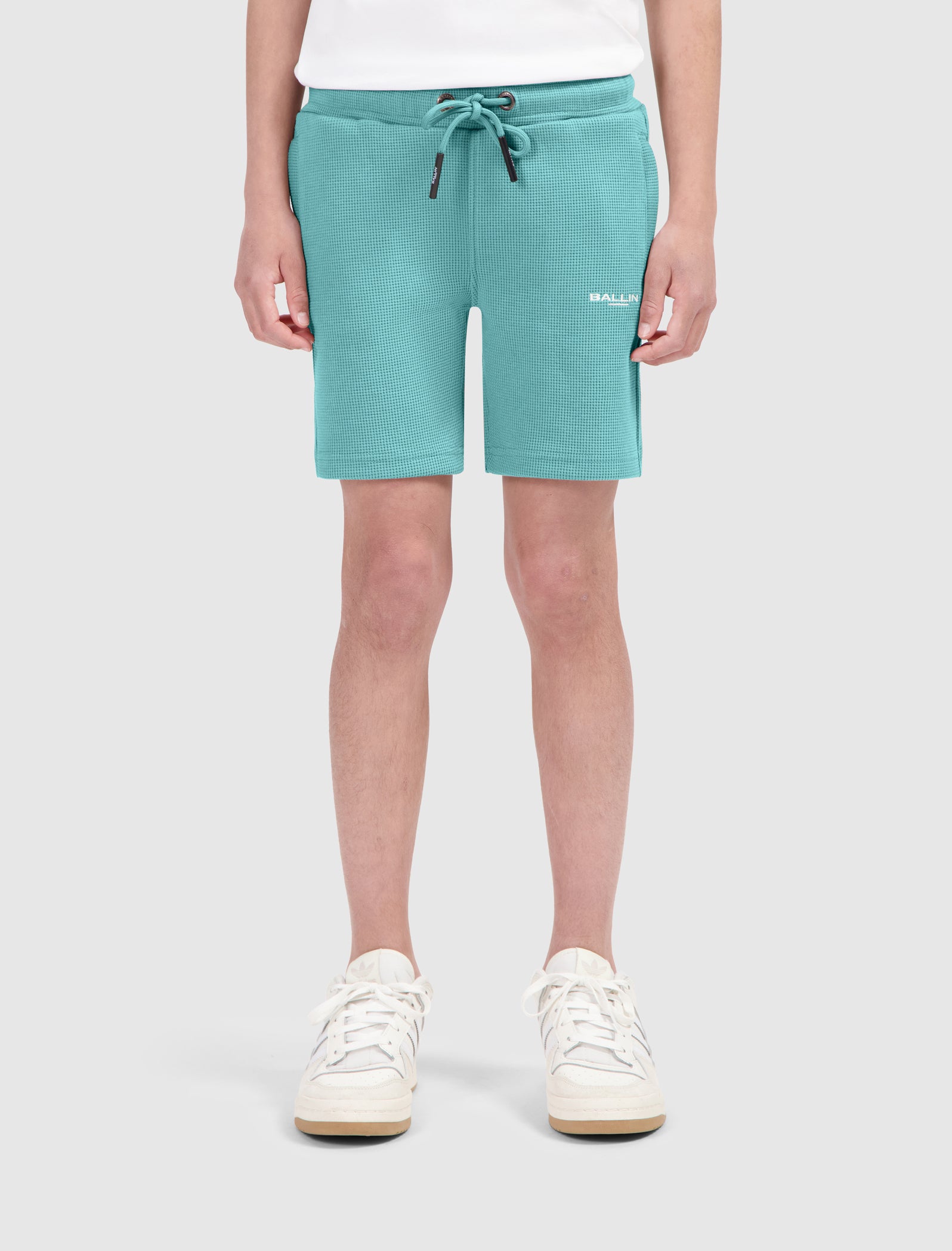 Junior Waffle Shorts | Emerald
