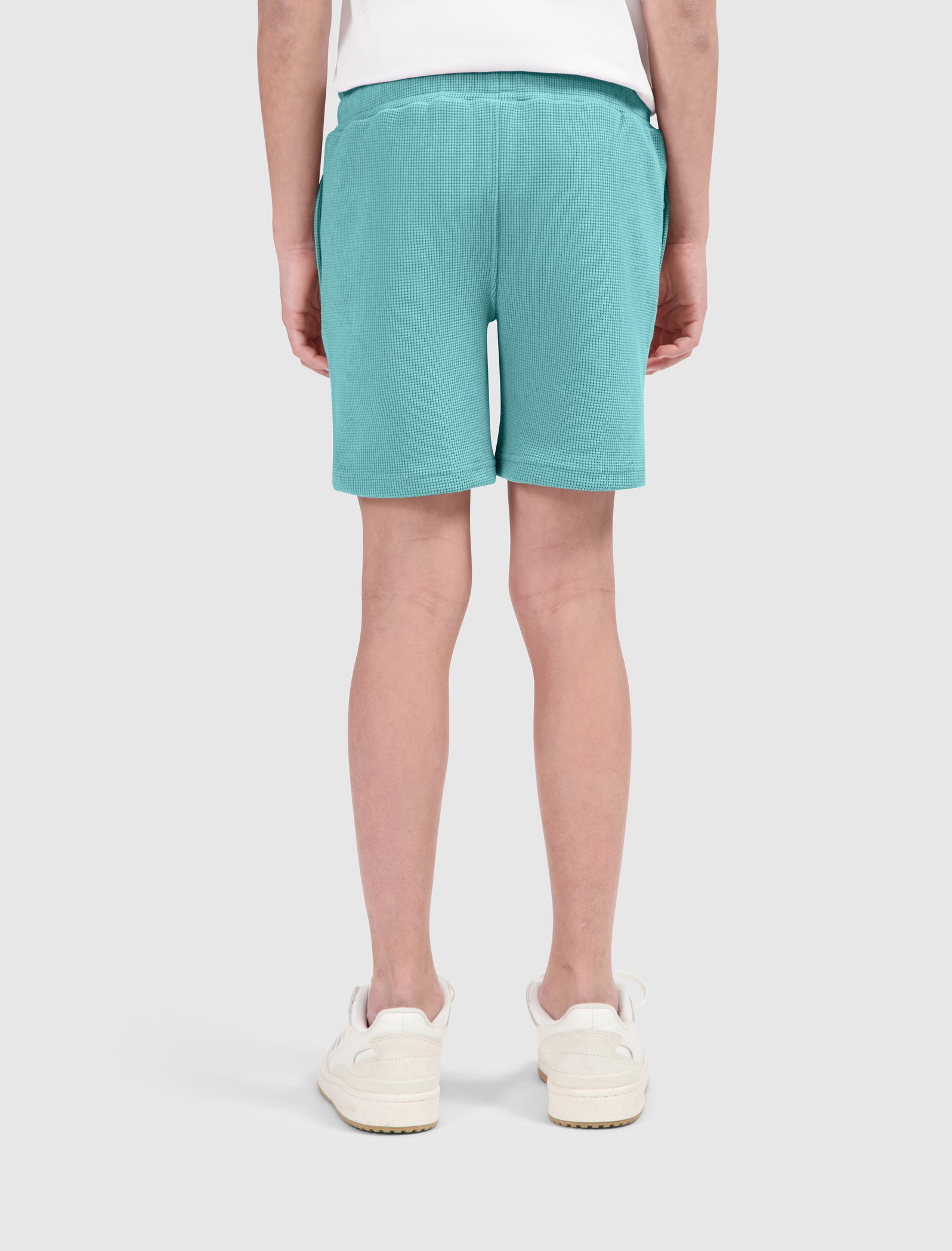 Junior Waffle Shorts | Emerald