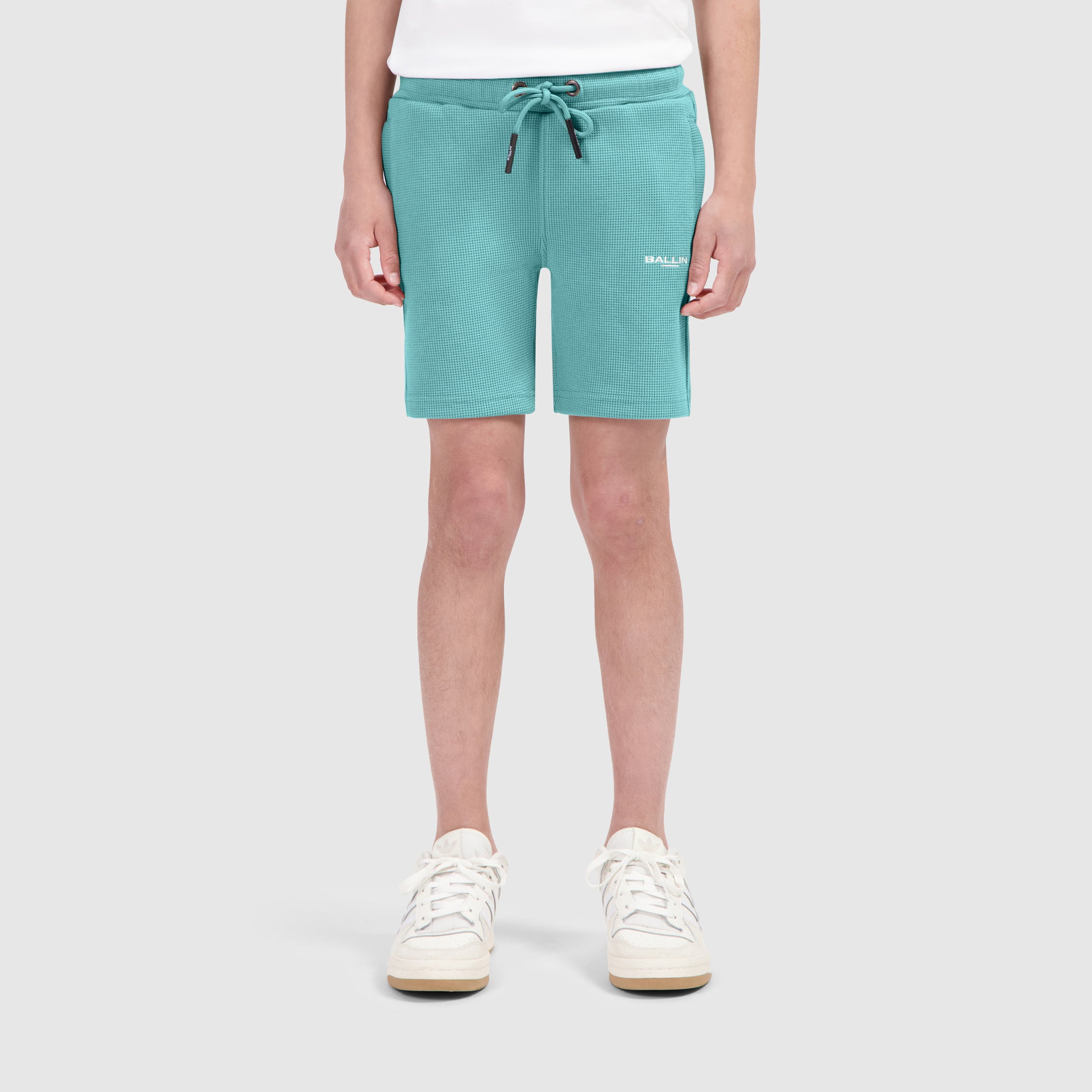Junior Waffle Shorts | Emerald