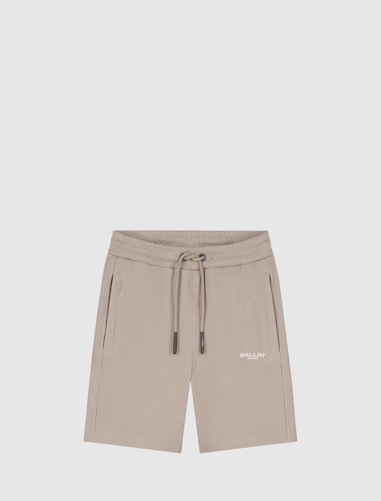 Junior Waffle Shorts | Taupe