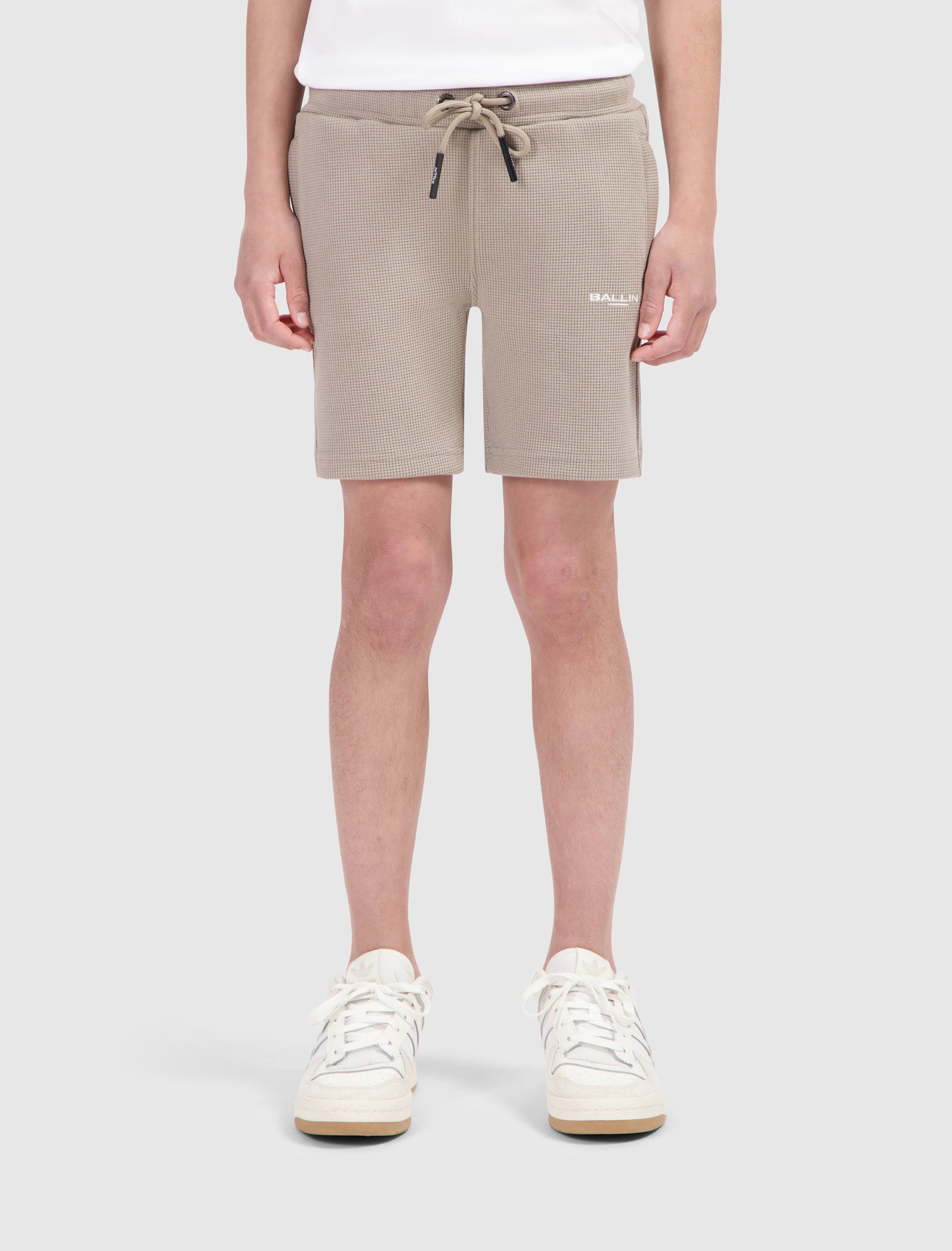Junior Waffle Shorts | Taupe