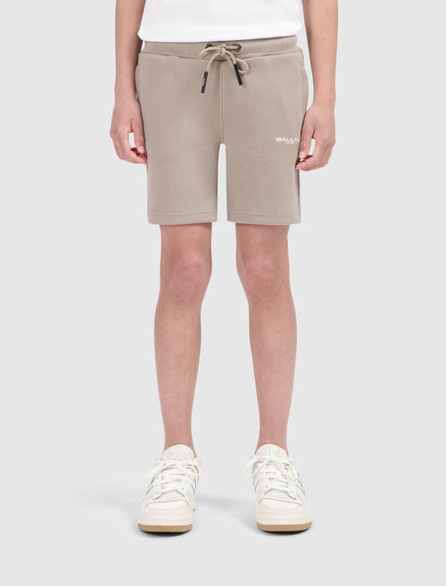 Junior Waffle Shorts | Taupe