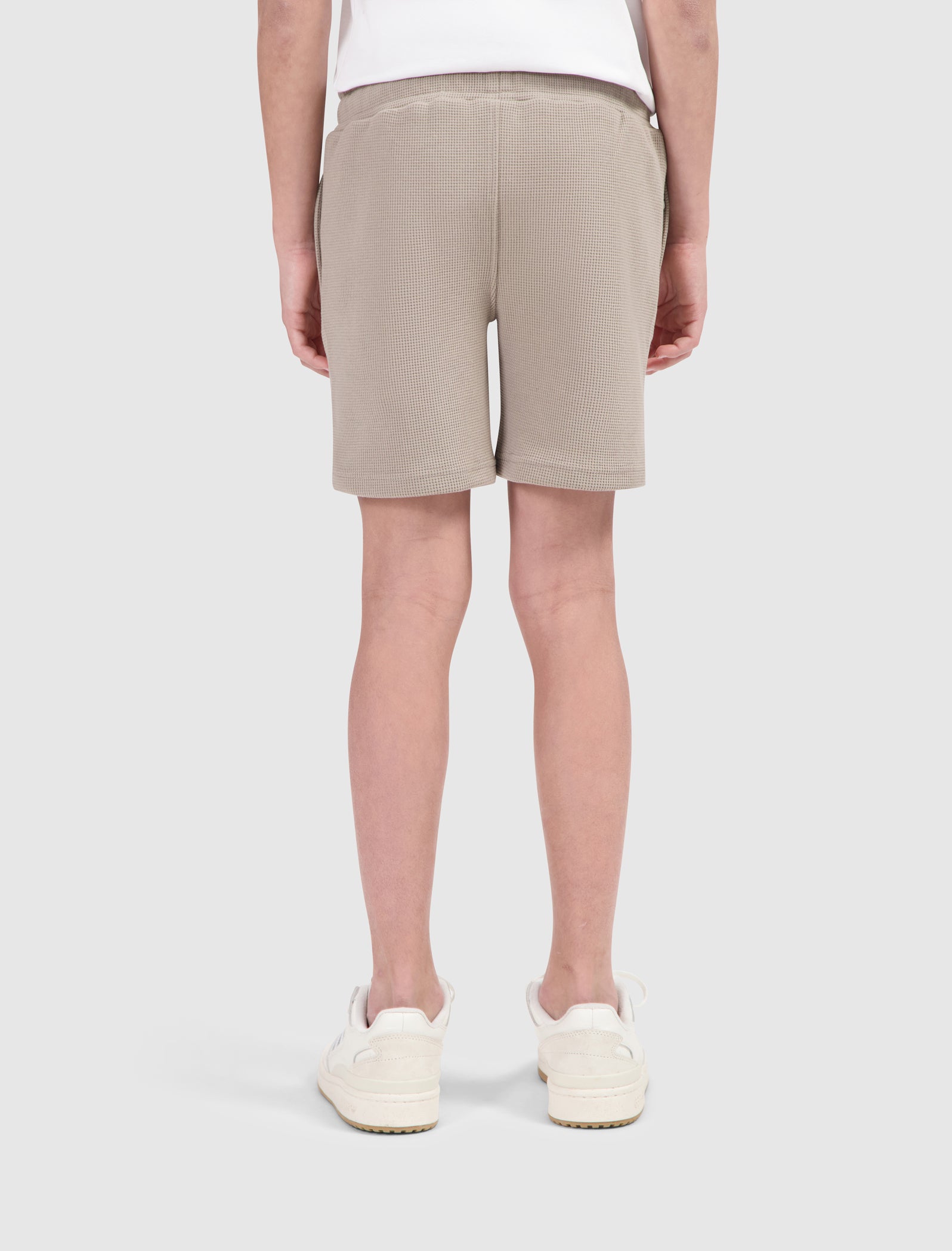 Junior Waffle Shorts | Taupe