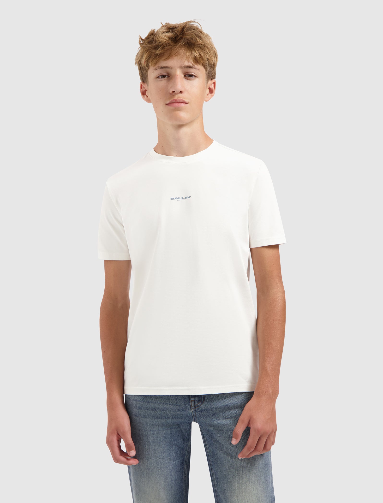 Junior Zig Zag Logo T-shirt | Off White
