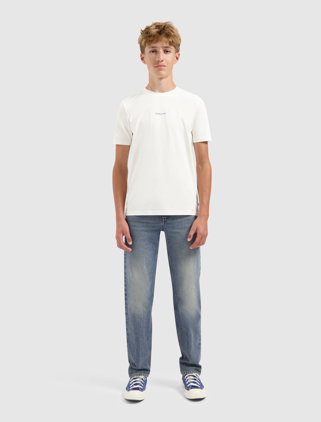 Junior Zig Zag Logo T-shirt | Off White