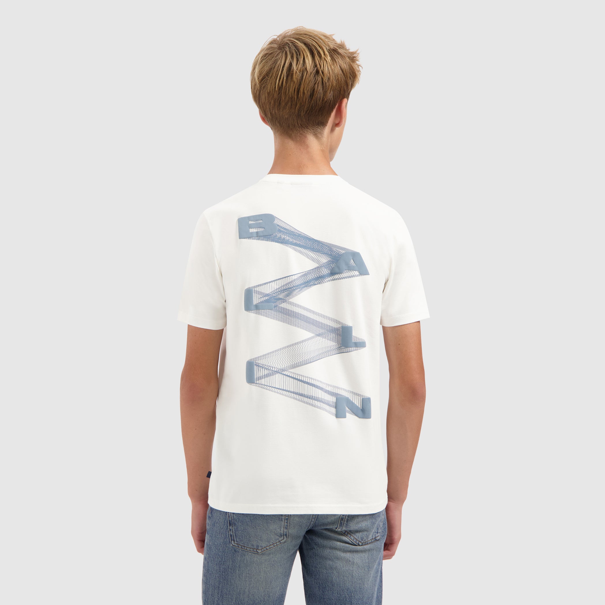 Junior Zig Zag Logo T-shirt | Off White
