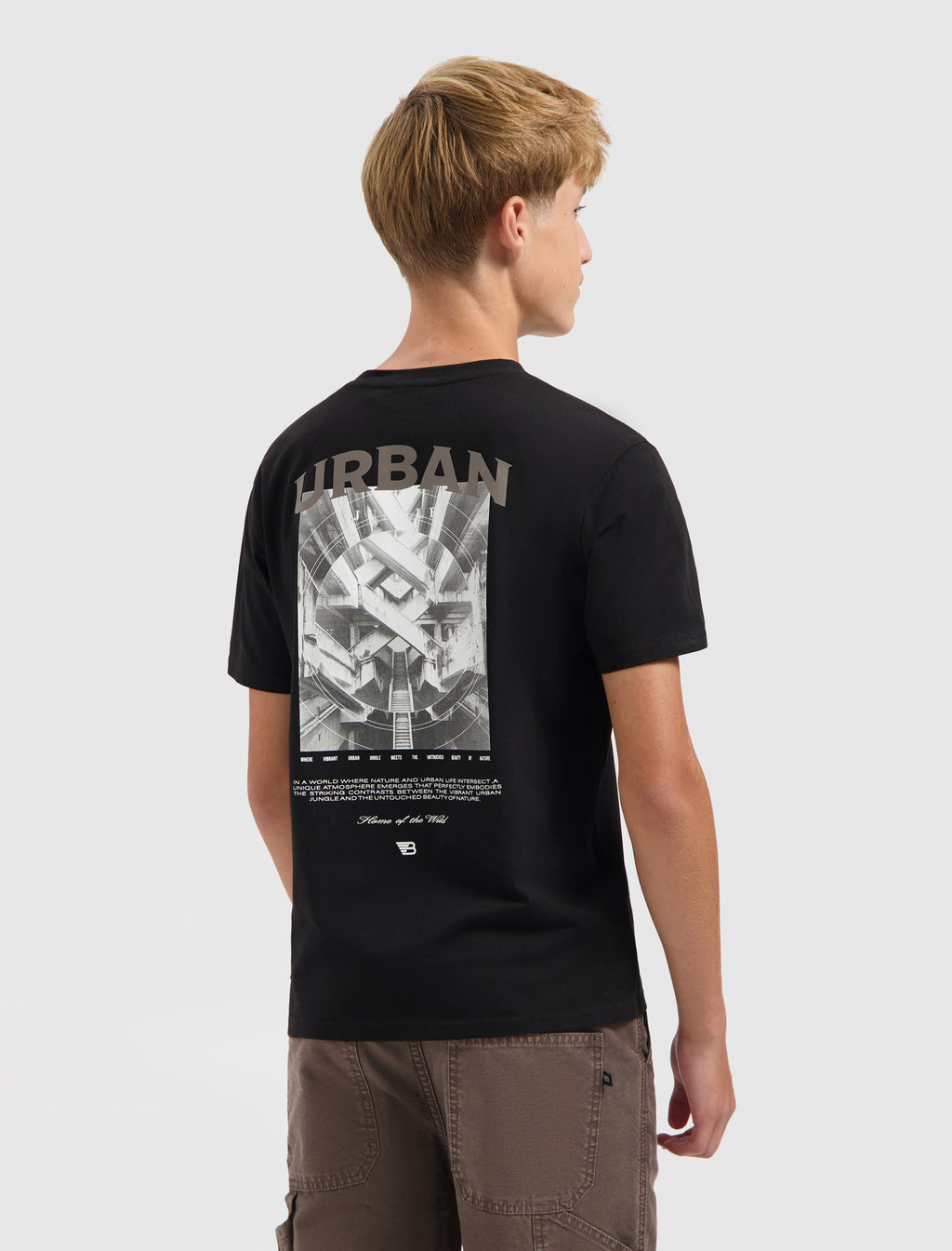 Junior Urban Jungle T-shirt | Black
