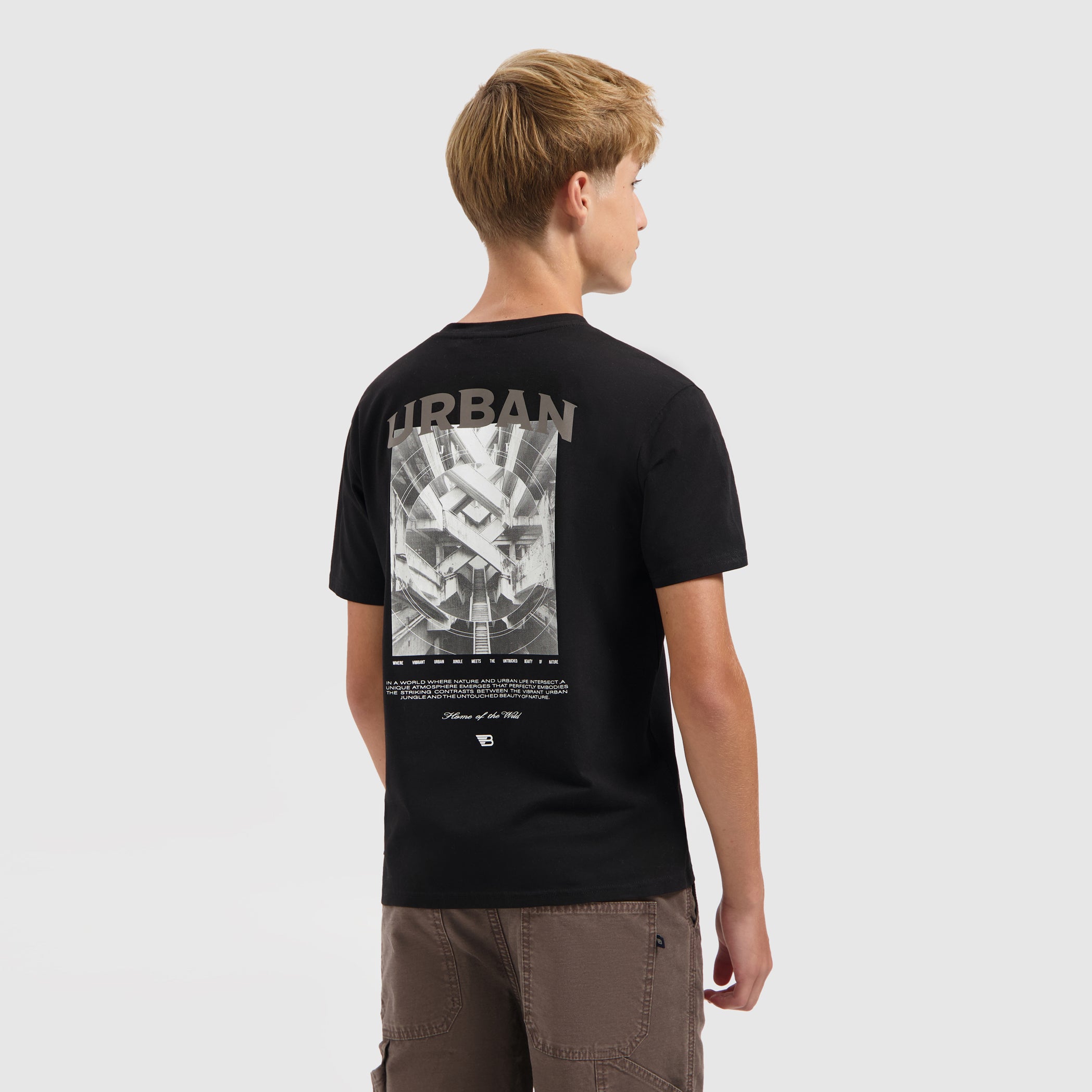 Junior Urban Jungle T-shirt | Black
