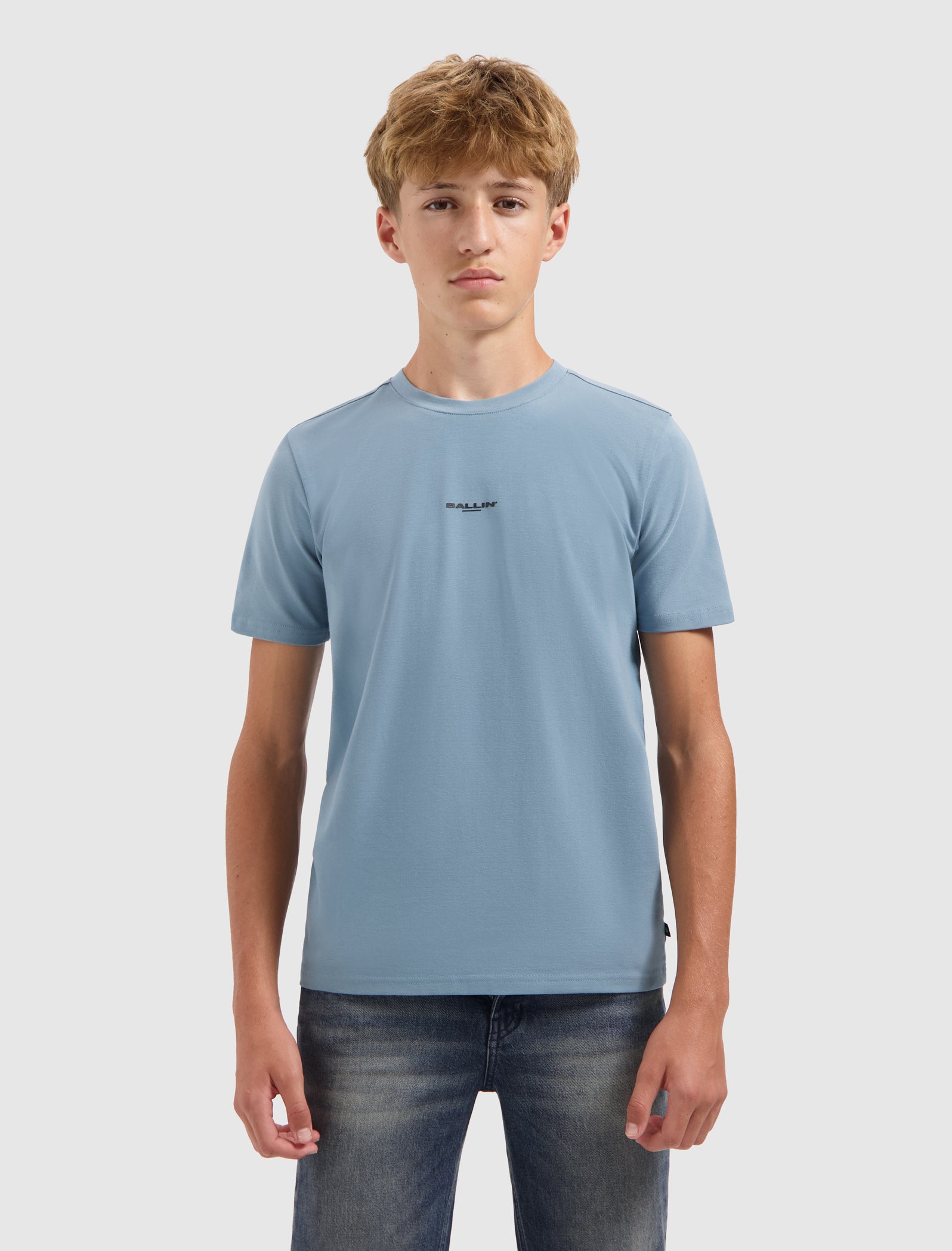 Junior Urban Jungle T-shirt | Mid Blue Grey